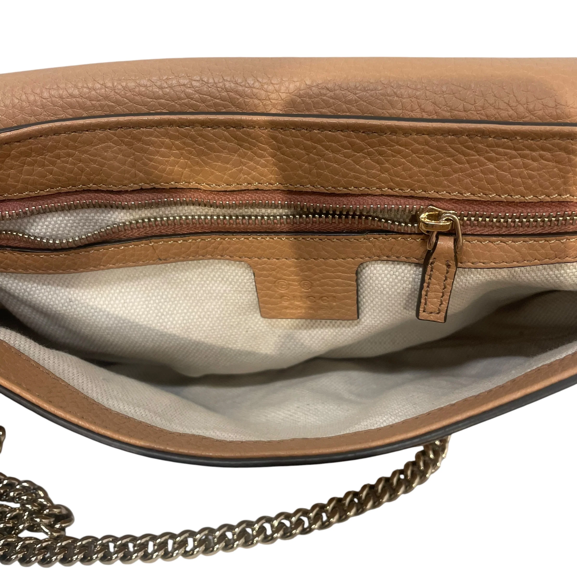GUCCI/Cross Body Bag/Leather/CML/medium interlock g soho