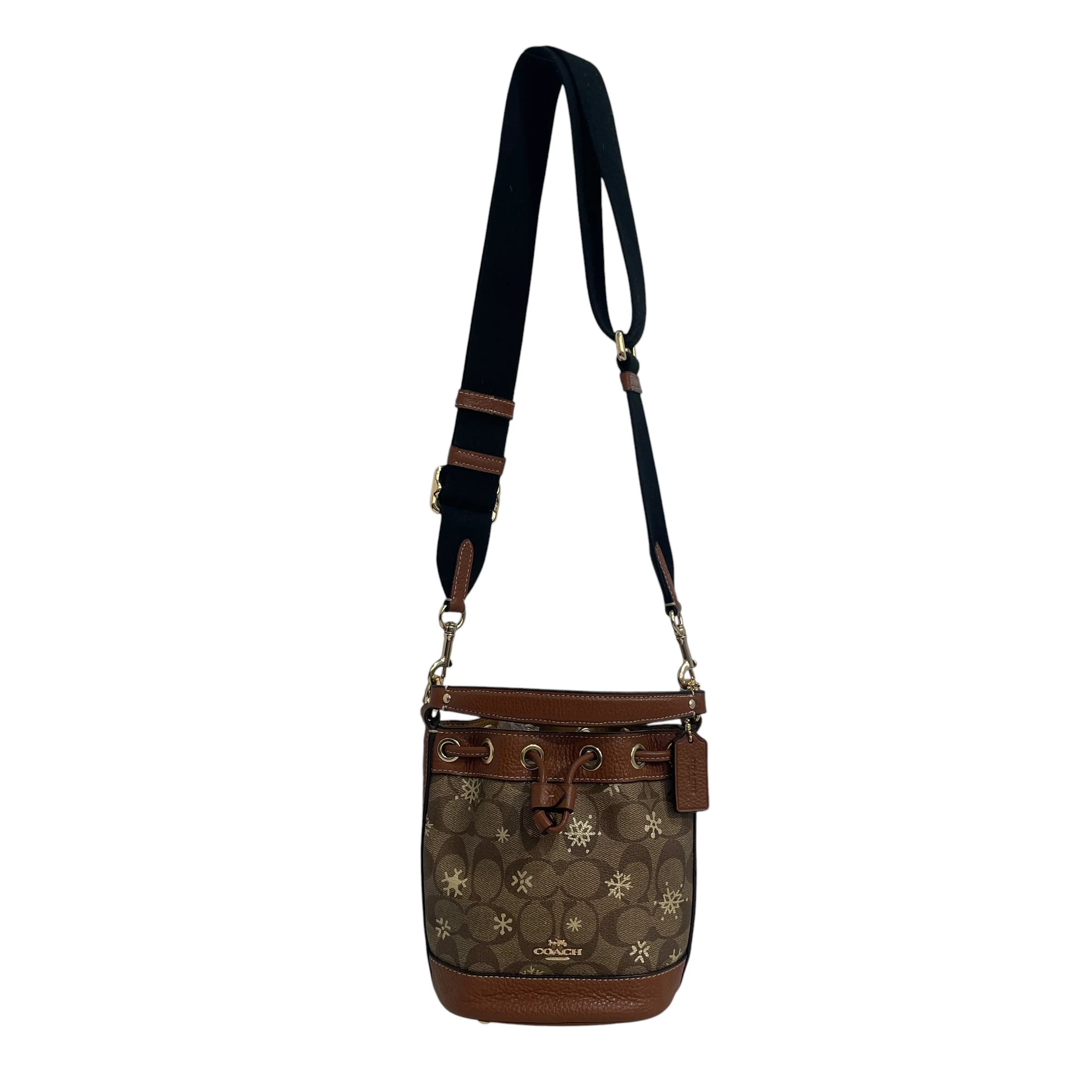 COACH/Bag/Monogram/Leather/BRW/Avary Bucket BAg