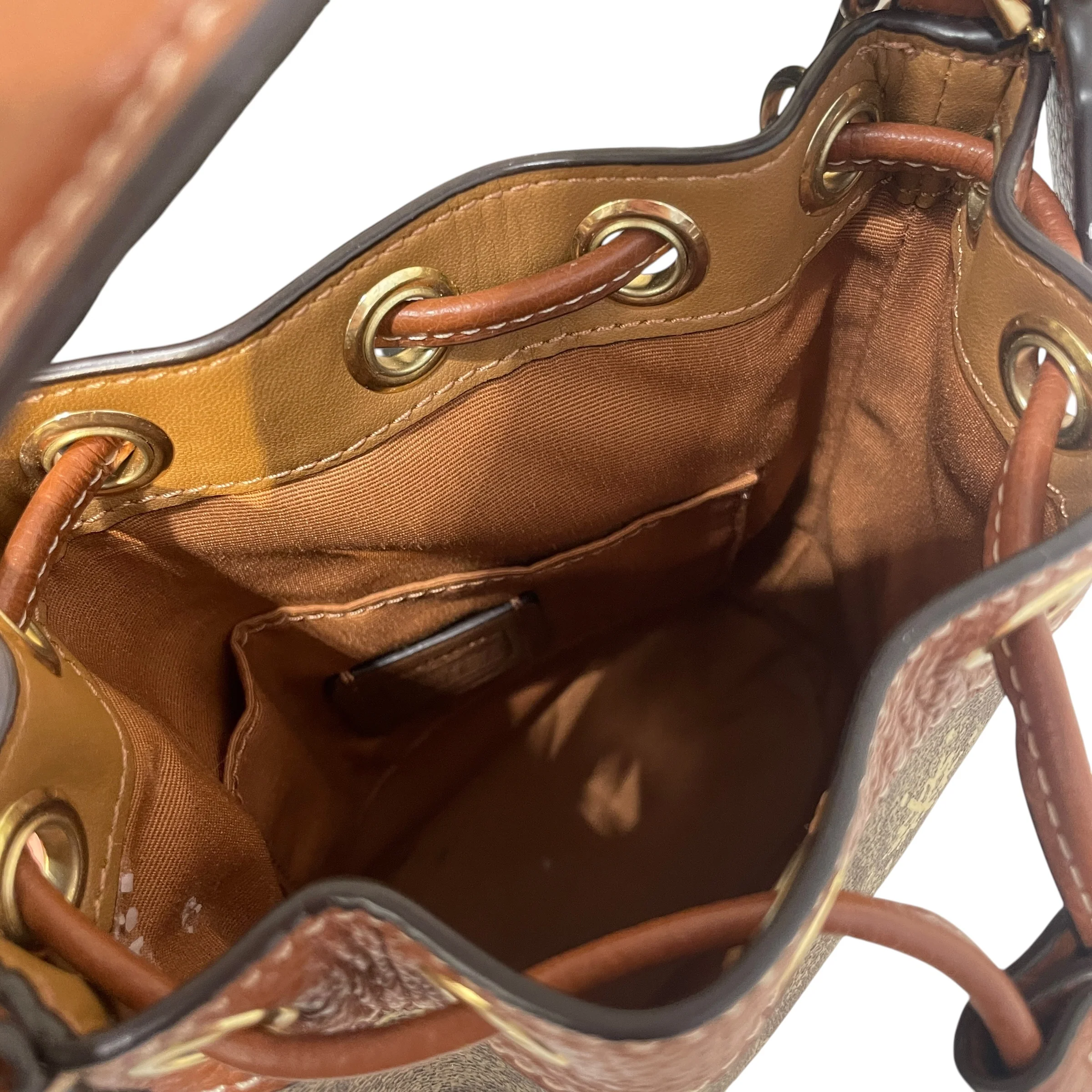 COACH/Bag/Monogram/Leather/BRW/Avary Bucket BAg