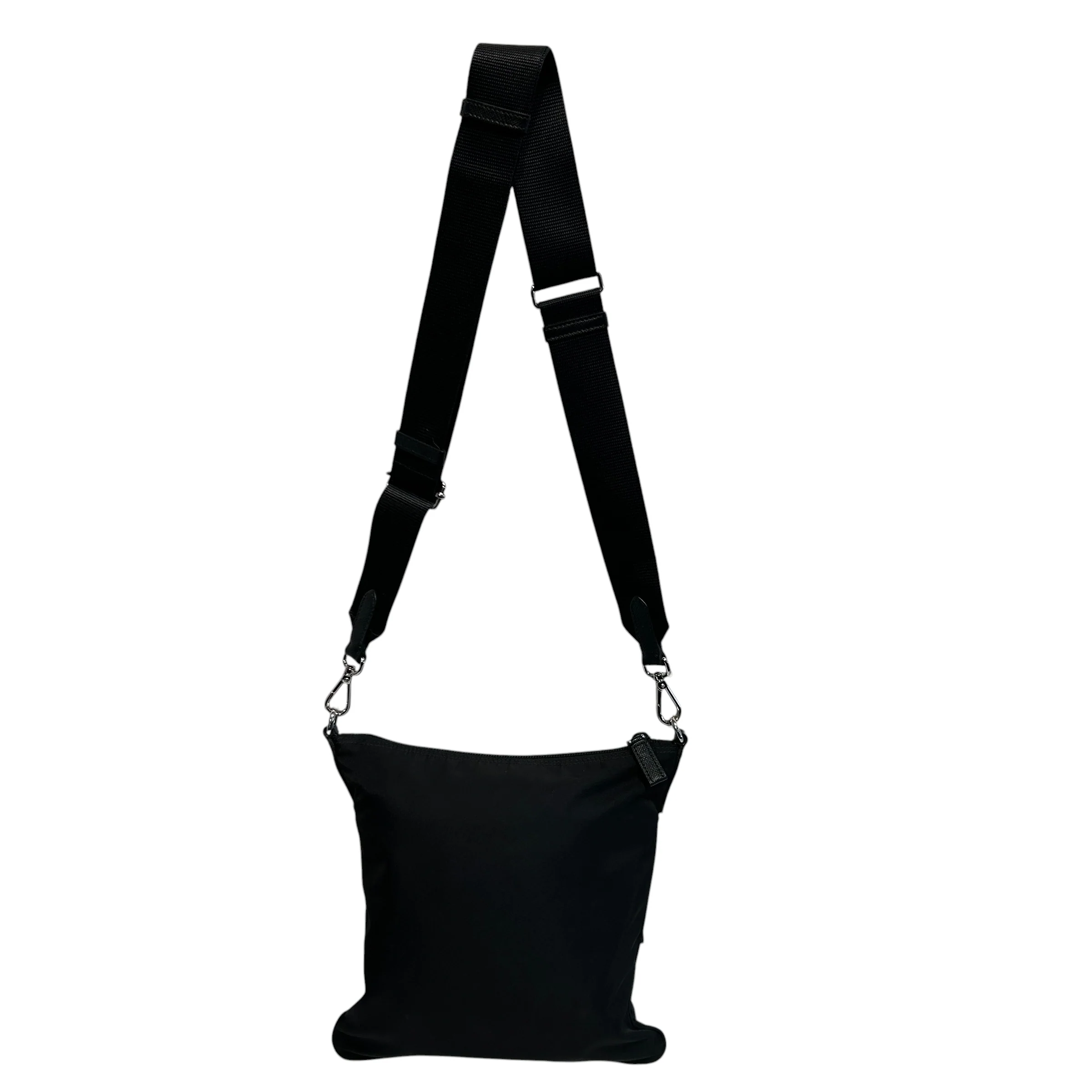 PRADA/Cross Body Bag/Nylon/BLK/TESSUTO SLING