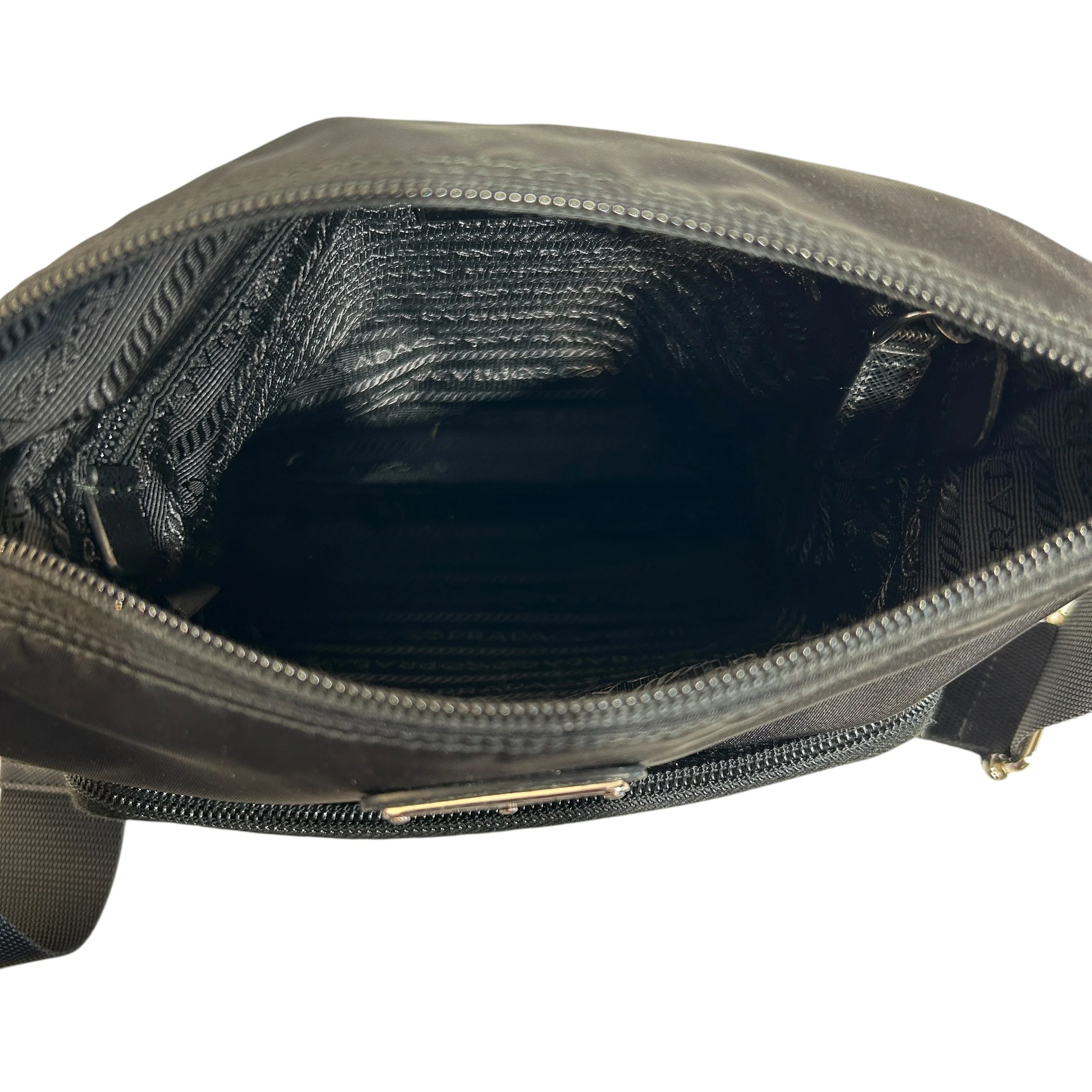 PRADA/Cross Body Bag/Nylon/BLK/TESSUTO SLING