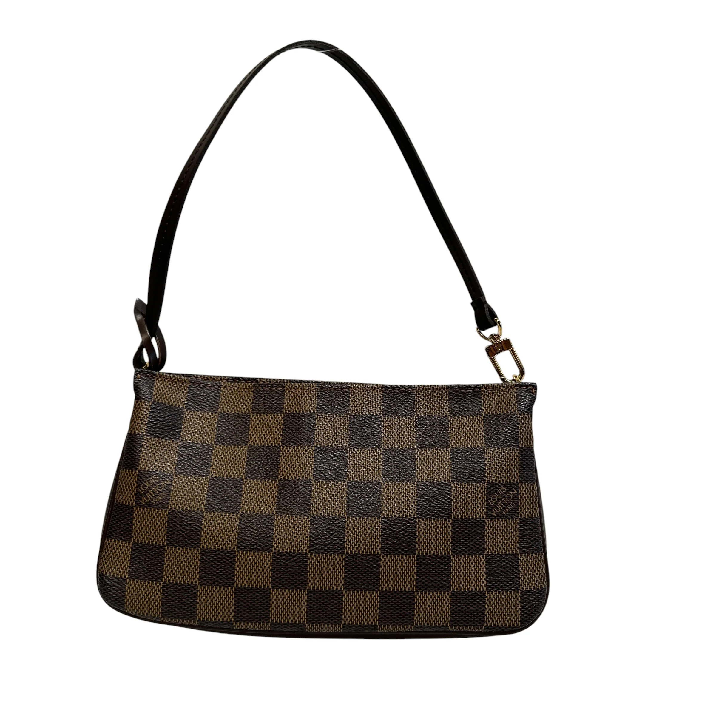 LOUIS VUITTON/Hand Bag/Monogram/Leather/BRW/DAMIER EBENE POCHETTE NAVONA