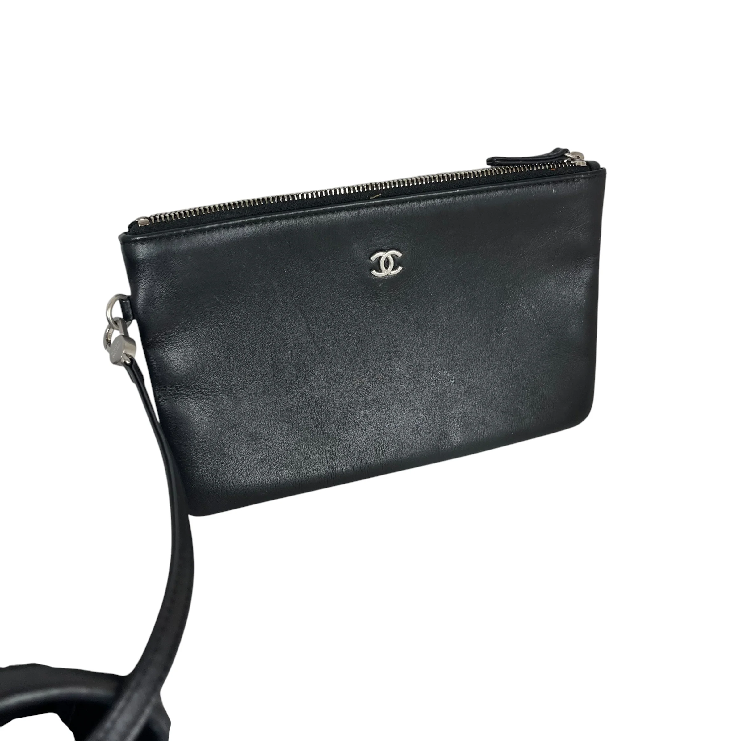 CHANEL/Tote Bag/Leather/BLK/MEDIUM DEAUVILLE TOTE