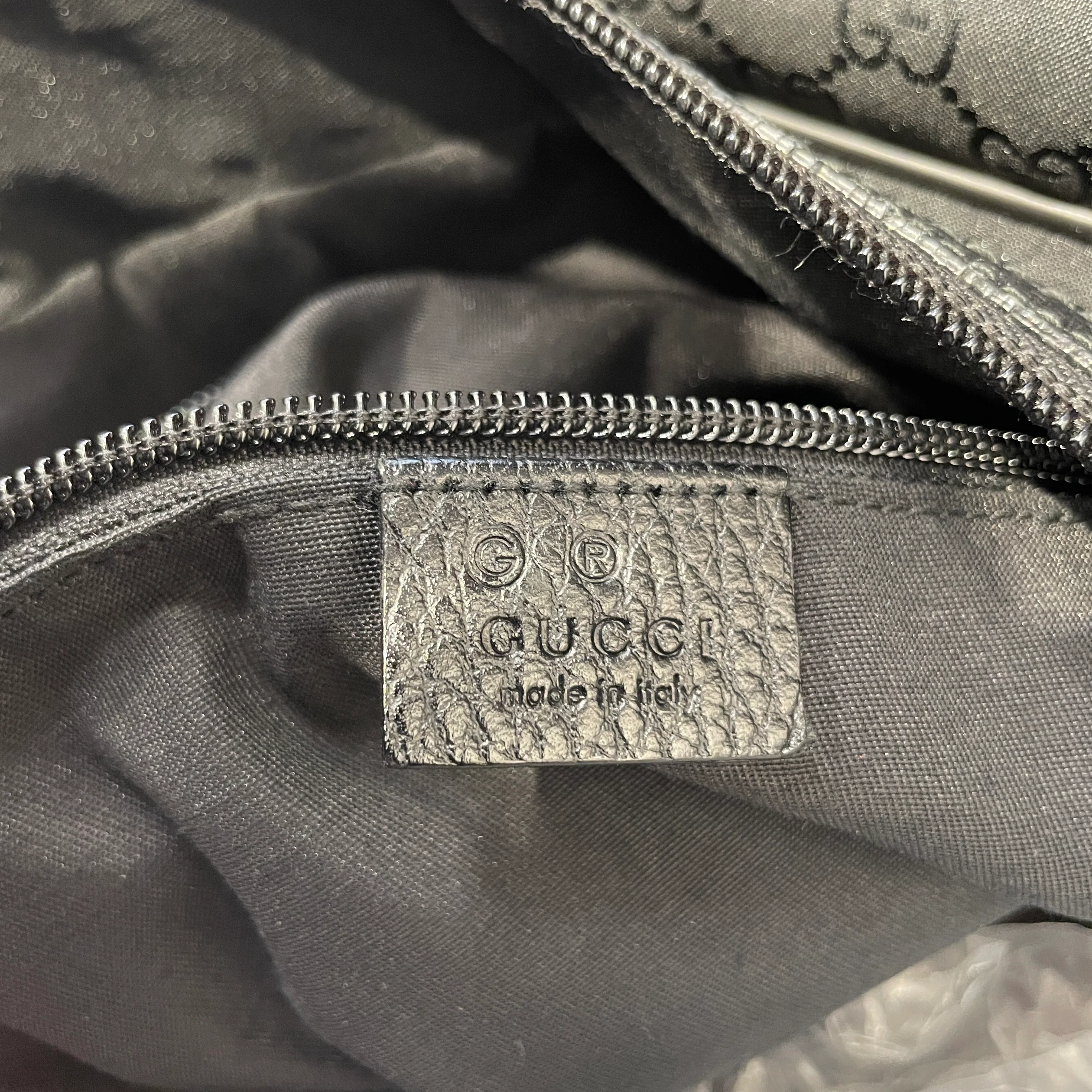 GUCCI/Bag/Monogram/Cotton/BLK/WEEKENDER BAG