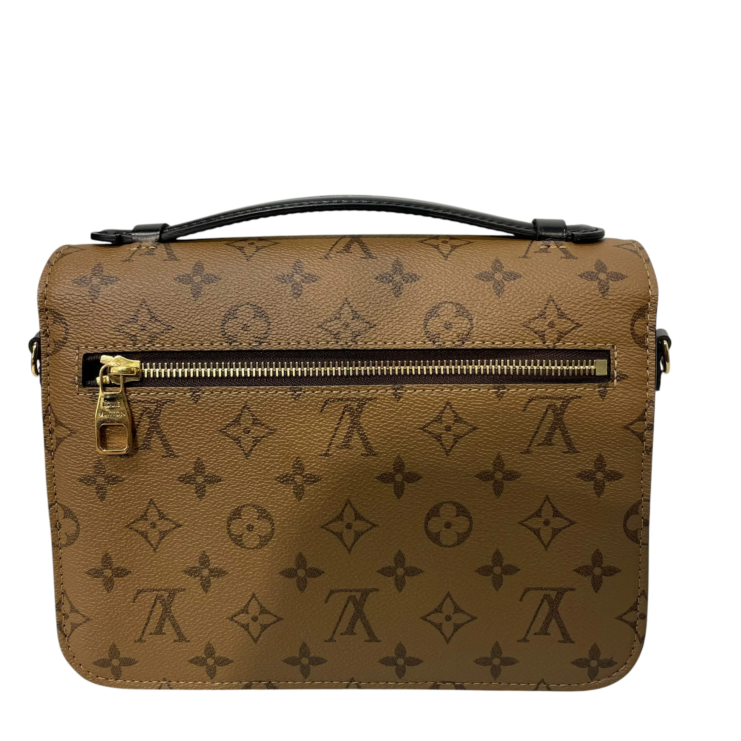 LOUIS VUITTON/Cross Body Bag/Monogram/Leather/BRW/Pochette Metis Reverse