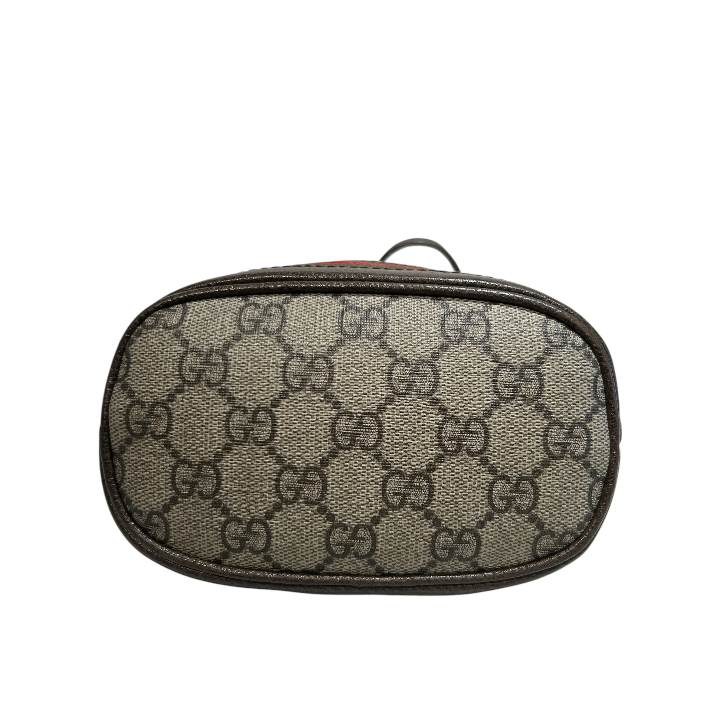 GUCCI/Bag/Monogram/KHK/Small Ophidia Bucket