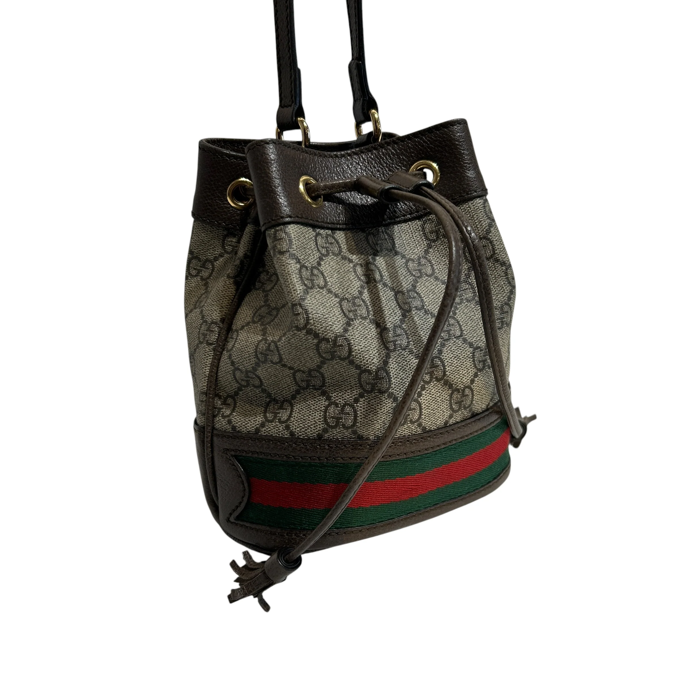GUCCI/Bag/Monogram/KHK/Small Ophidia Bucket