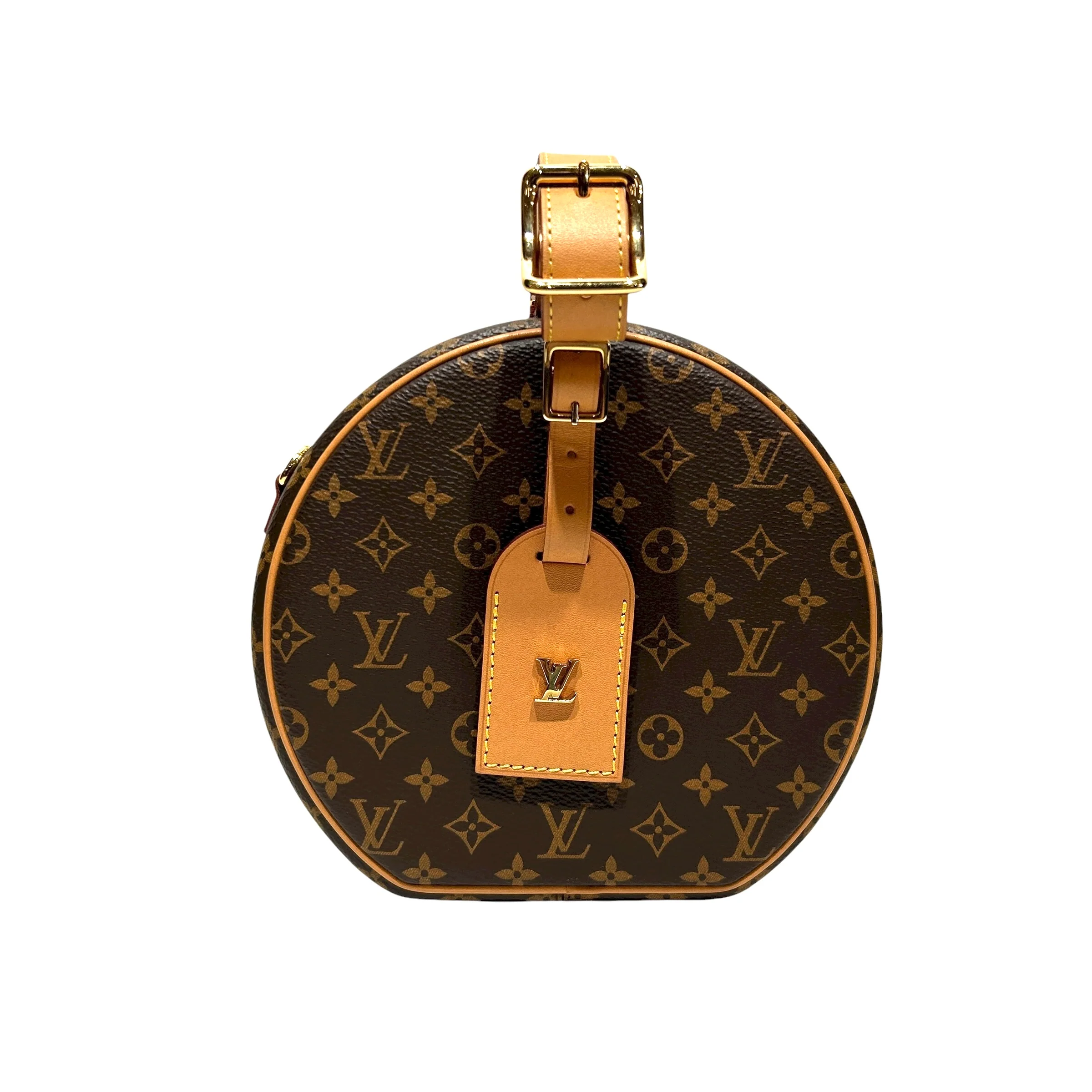 LOUIS VUITTON/Cross Body Bag/Monogram/Leather/BRW/petite boite chapeau