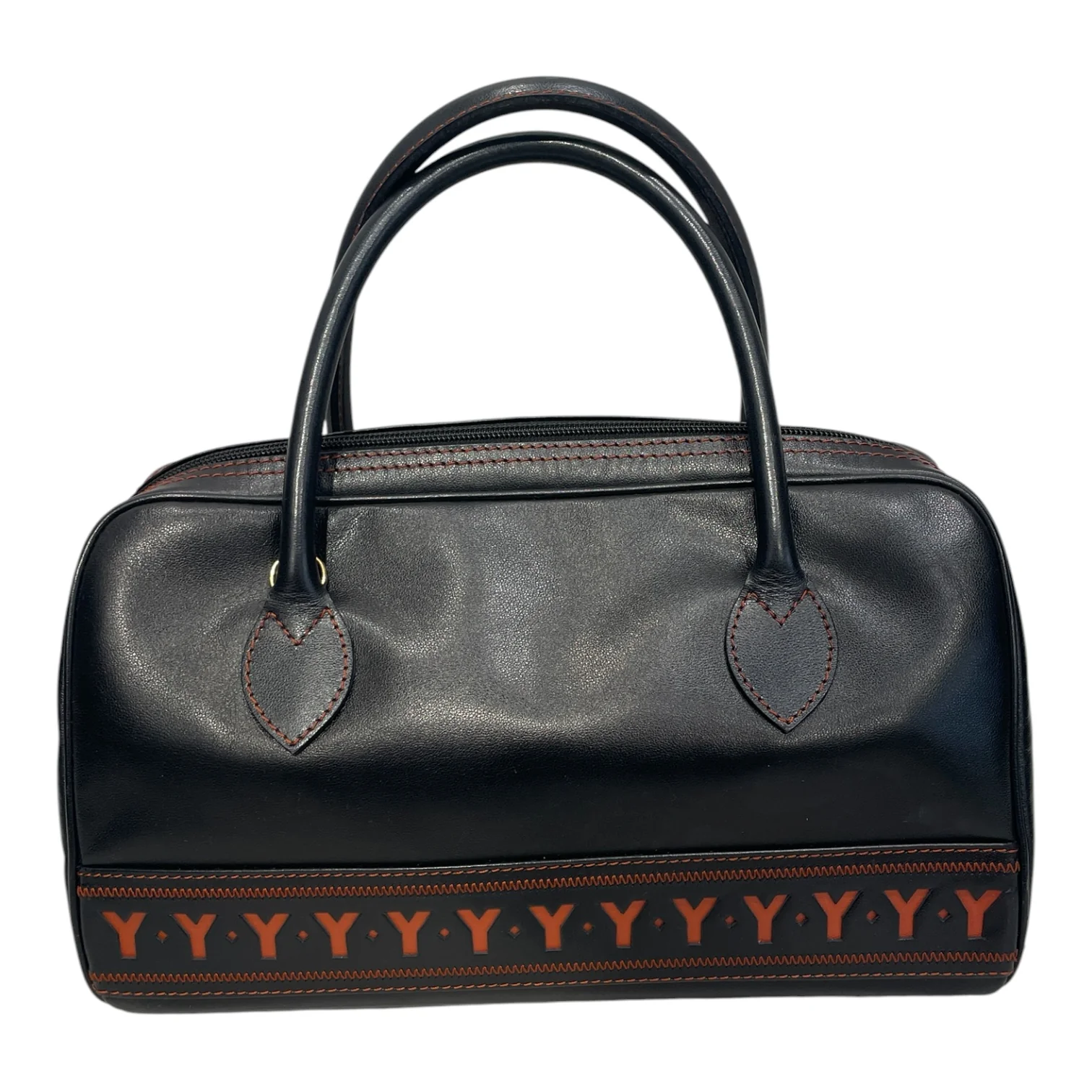YVES SAINT LAURENT/Cross Body Bag/Leather/BLK/Y'S ACROSS BOWLING BAG