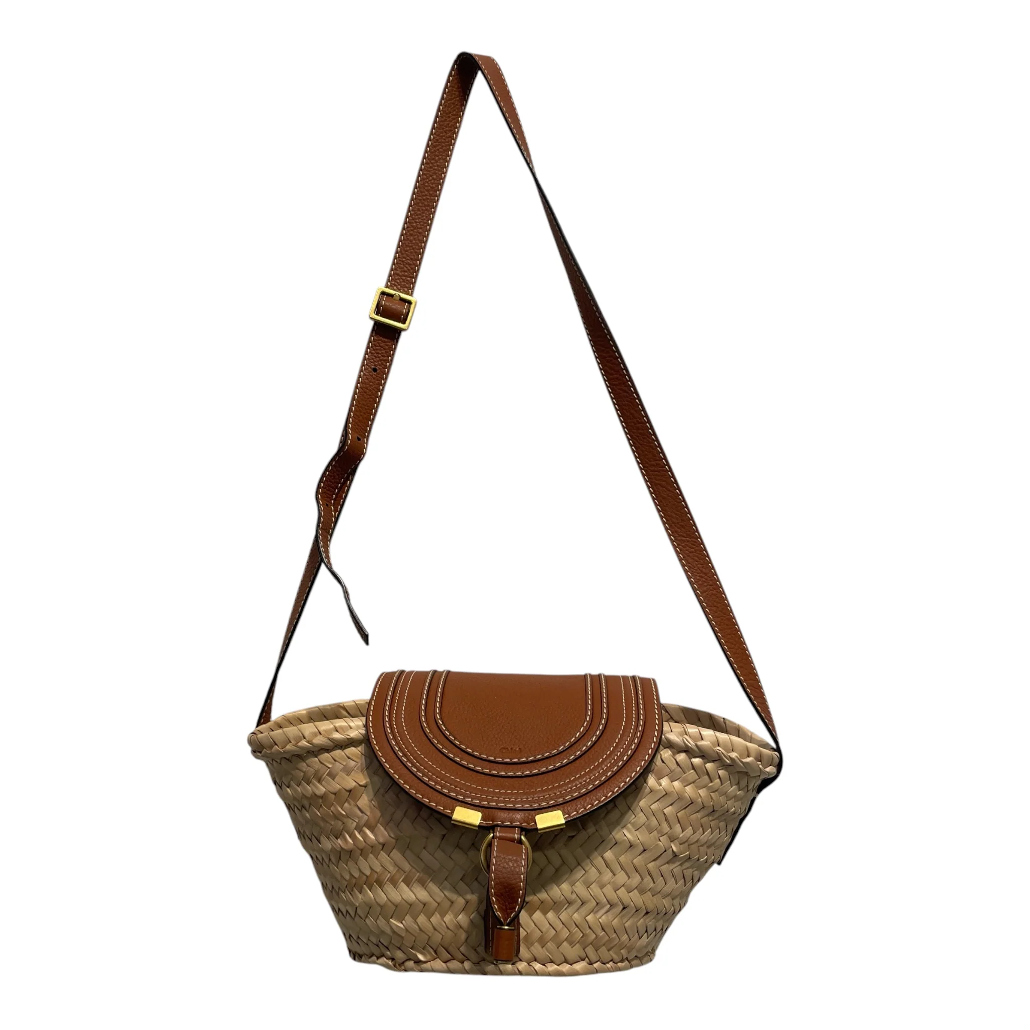 Chloe/Bag/CML/SMALL MARCIE RAFFIA CROSSBODY