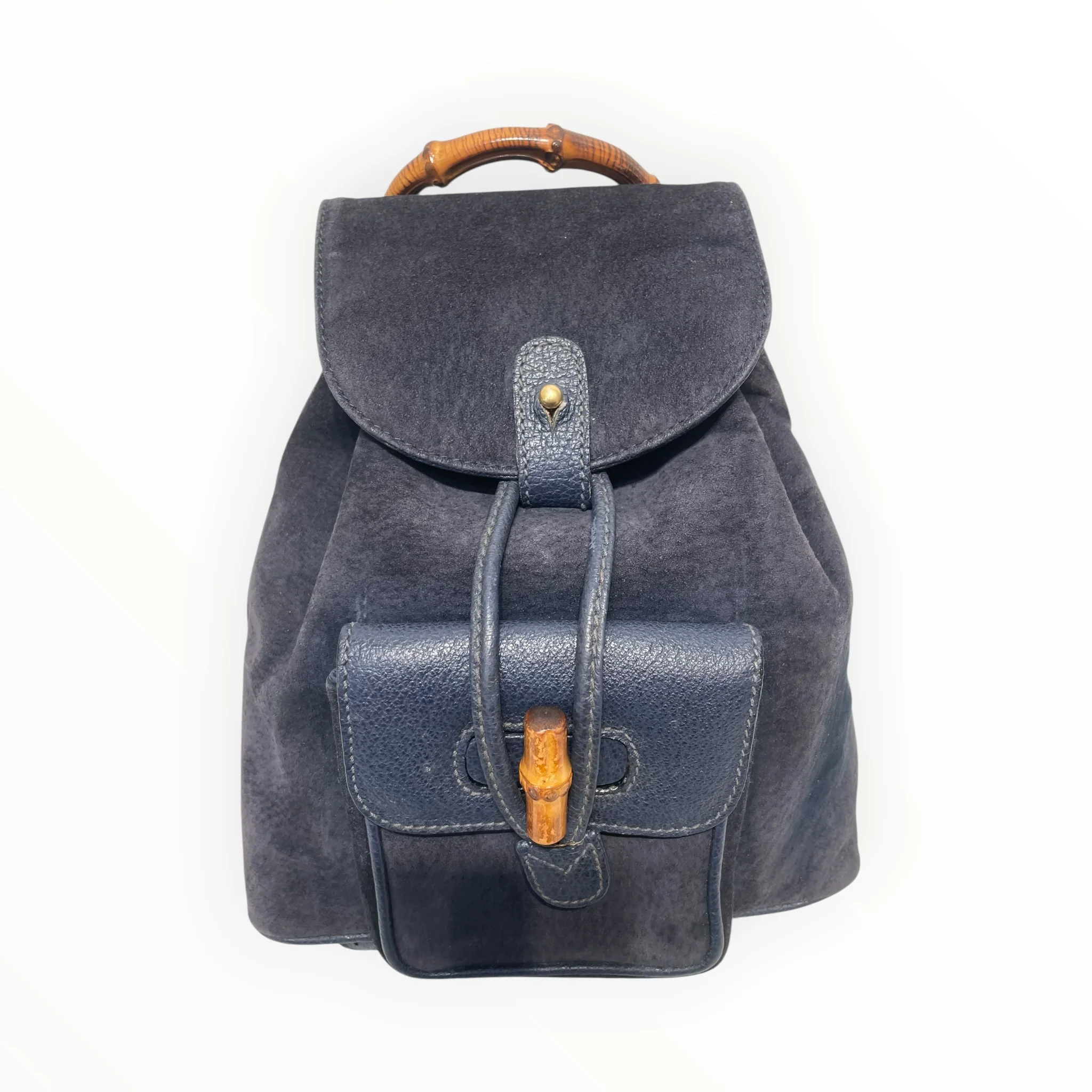 GUCCI/Backpack/Leather/BLK/Bamboo handle mini backpack