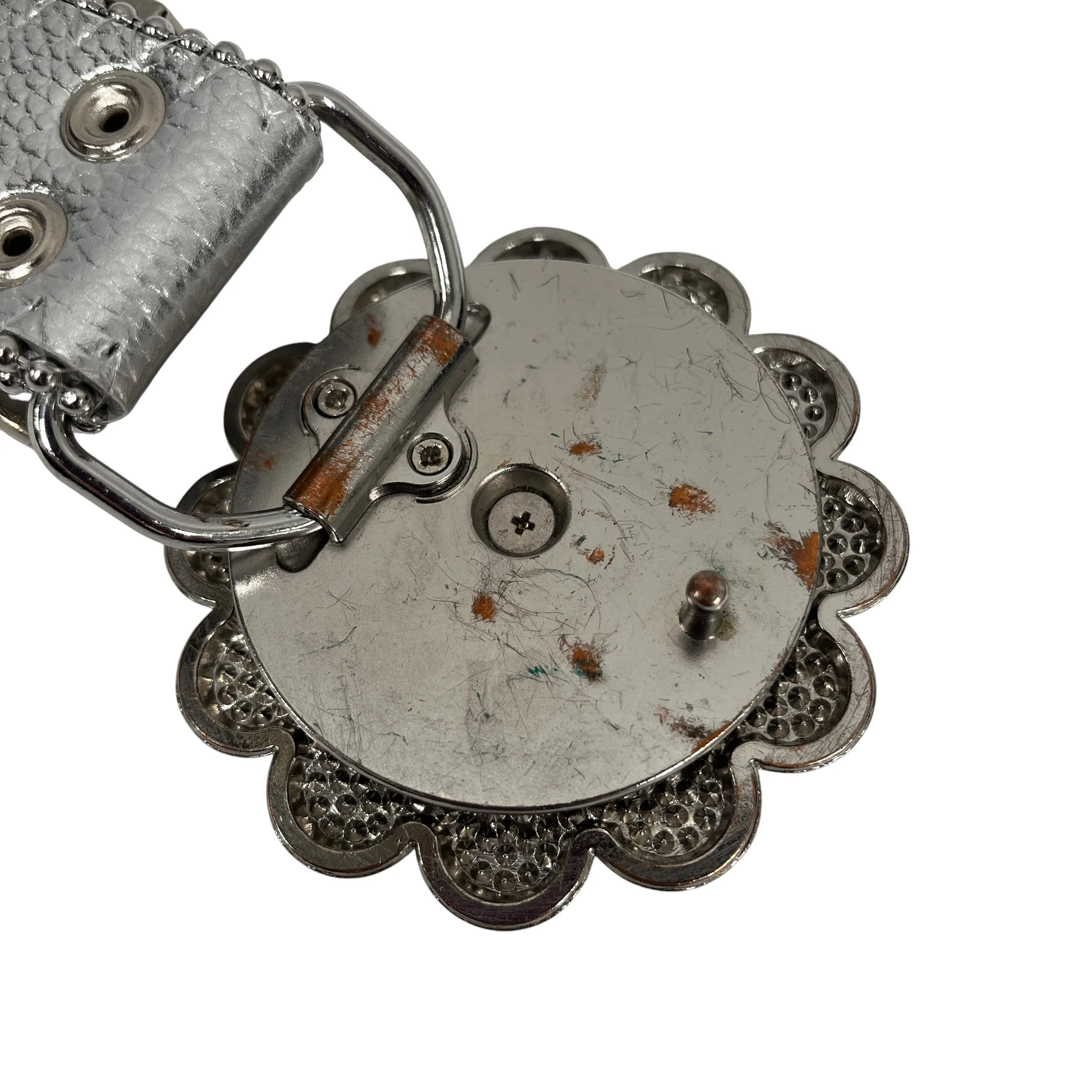 STOLEN ARTS/Belt/Iridescent/Leather/SLV/KAMI 38 RHIINESTONE MURAKAMI