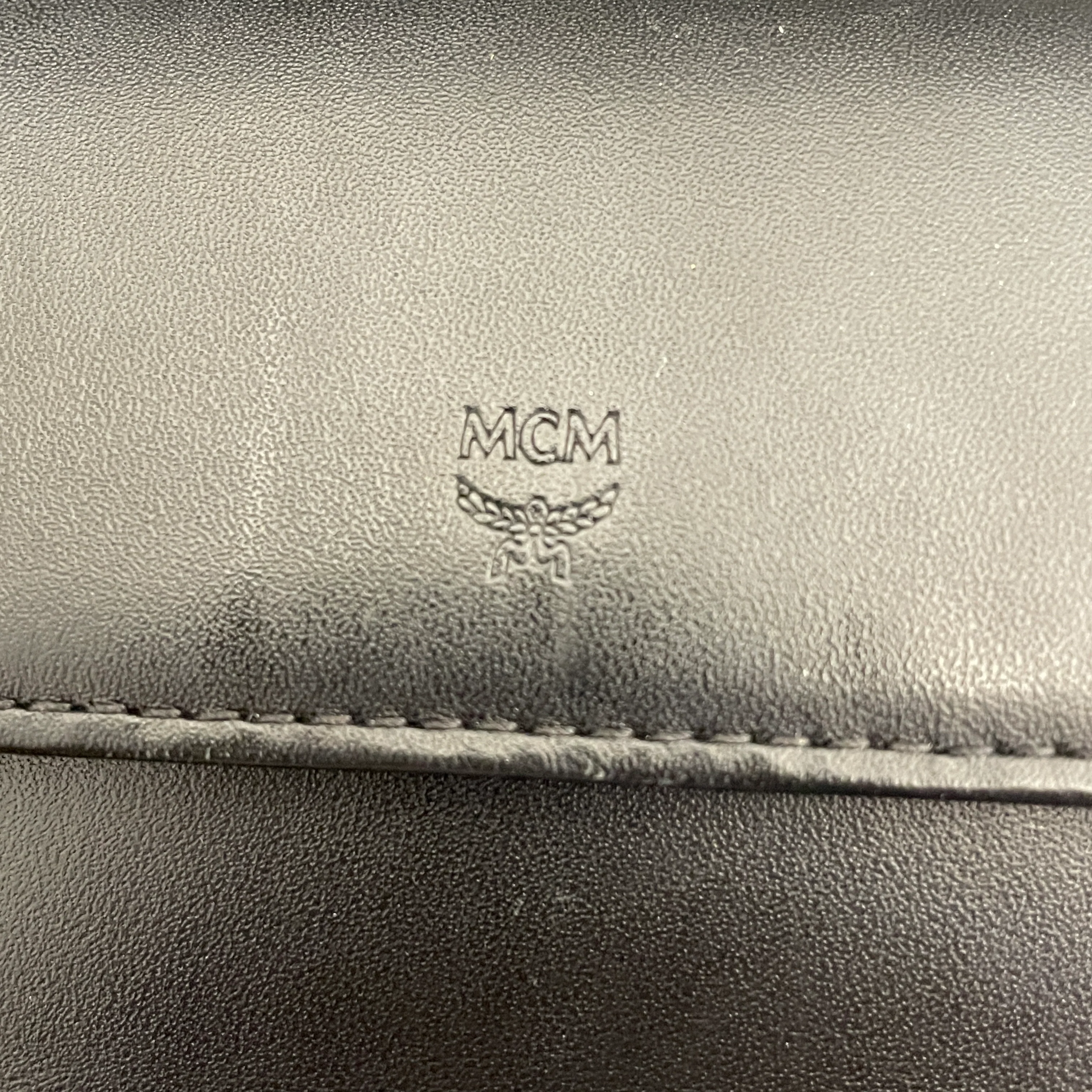 MCM/Cross Body Bag/Monogram/Leather/BLK/VISETOS