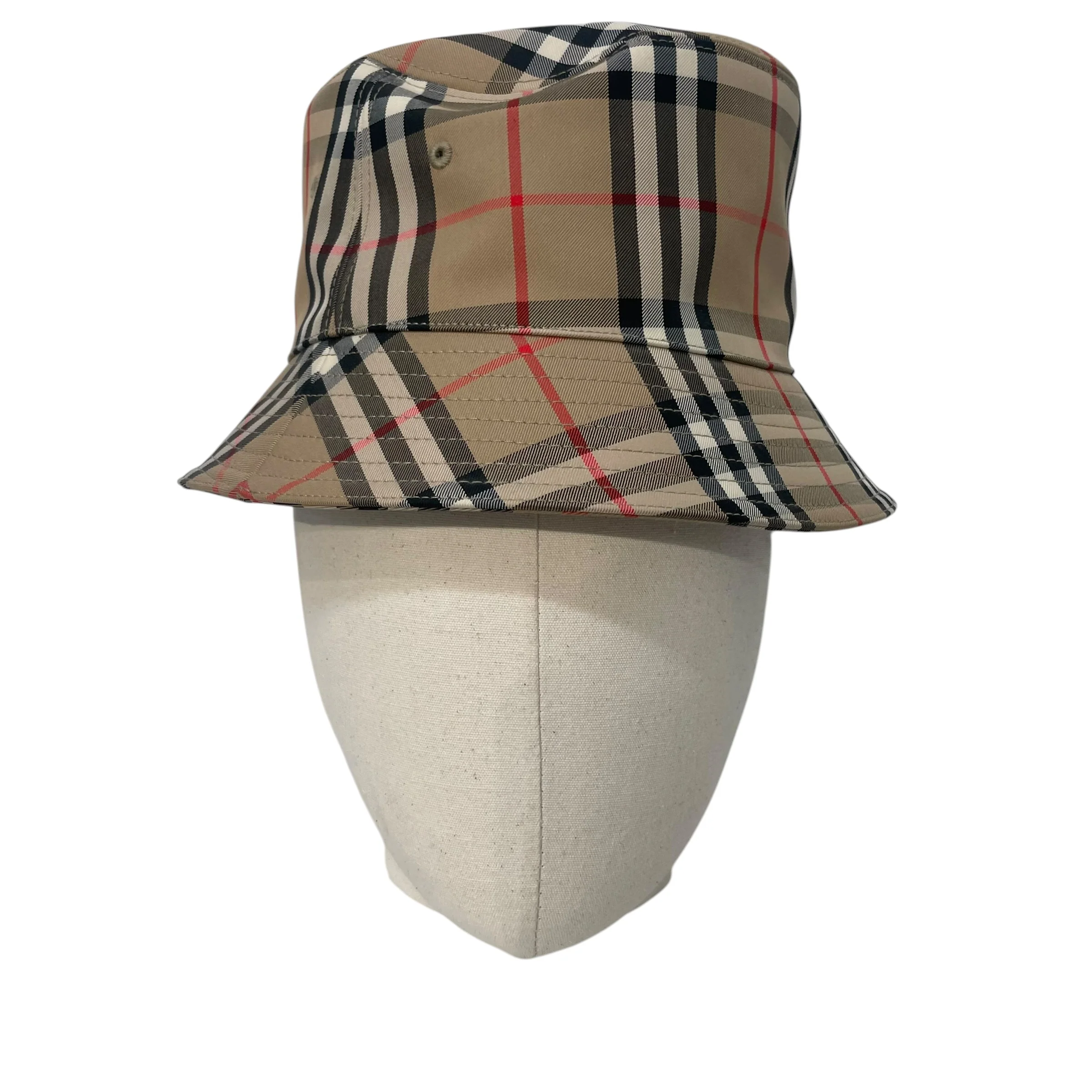BURBERRY/Bucket Hat/L/Glen Check/Cotton/CML/Nova