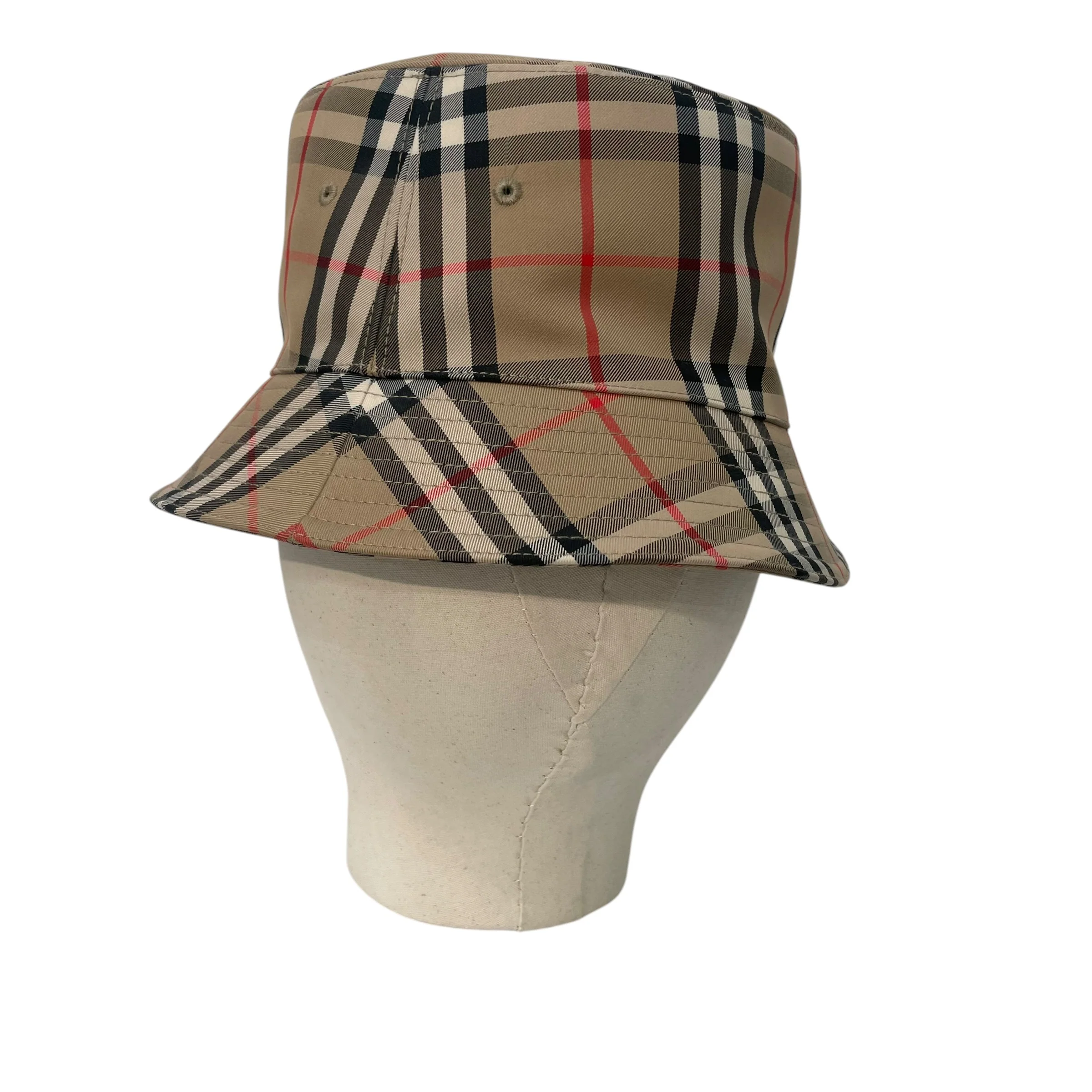 BURBERRY/Bucket Hat/L/Glen Check/Cotton/CML/Nova
