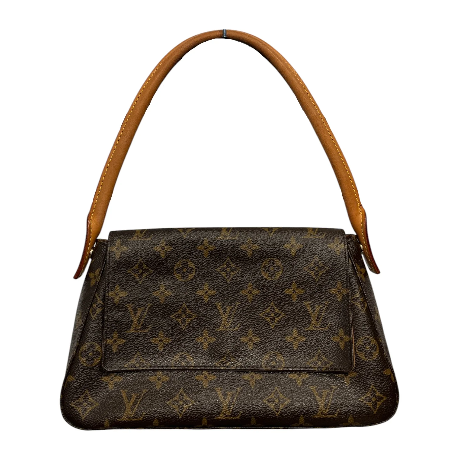 LOUIS VUITTON/Hand Bag/Leather/BRW/LV LOOPING MINI SD1003