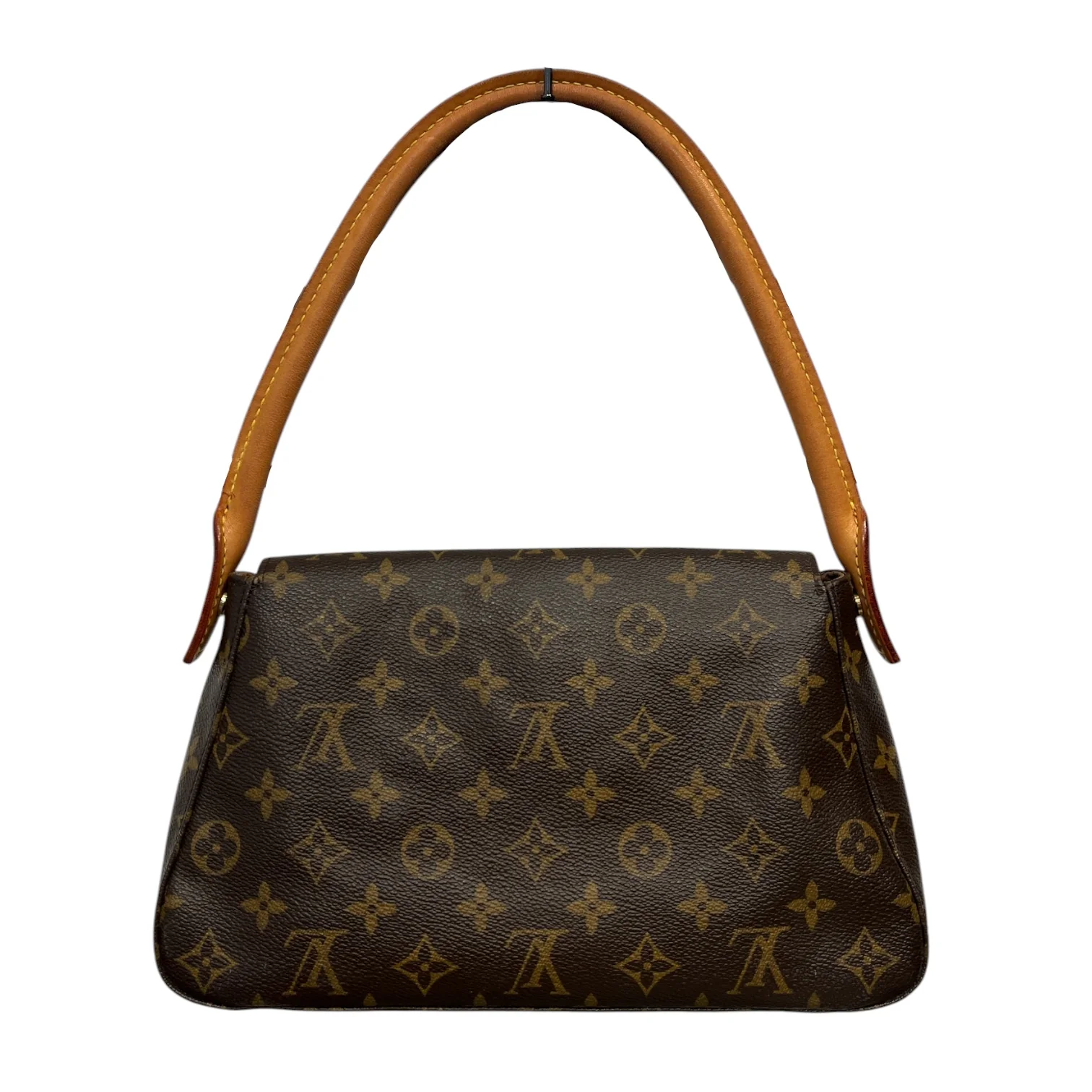 LOUIS VUITTON/Hand Bag/Leather/BRW/LV LOOPING MINI SD1003