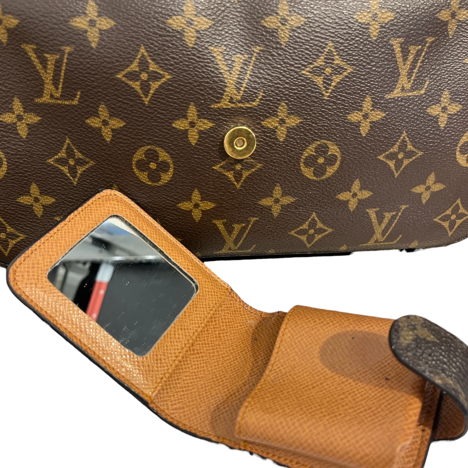 LOUIS VUITTON/Hand Bag/Leather/BRW/LV LOOPING MINI SD1003