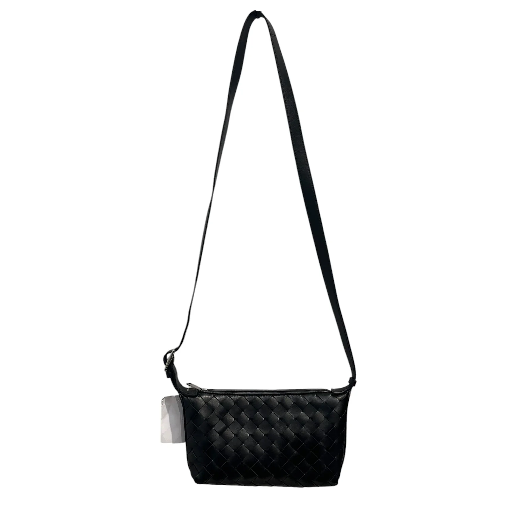 BOTTEGA VENETA/Cross Body Bag/Leather/BLK/INTRECCIATO TRAVEL PHONE POUCH