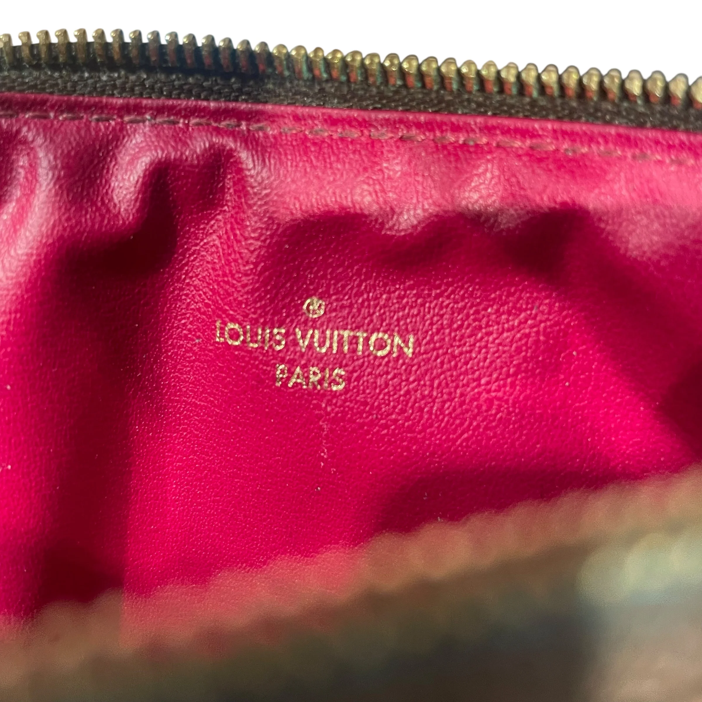 LOUIS VUITTON/Pouch/Monogram/Leather/BRW/Mini Pochette