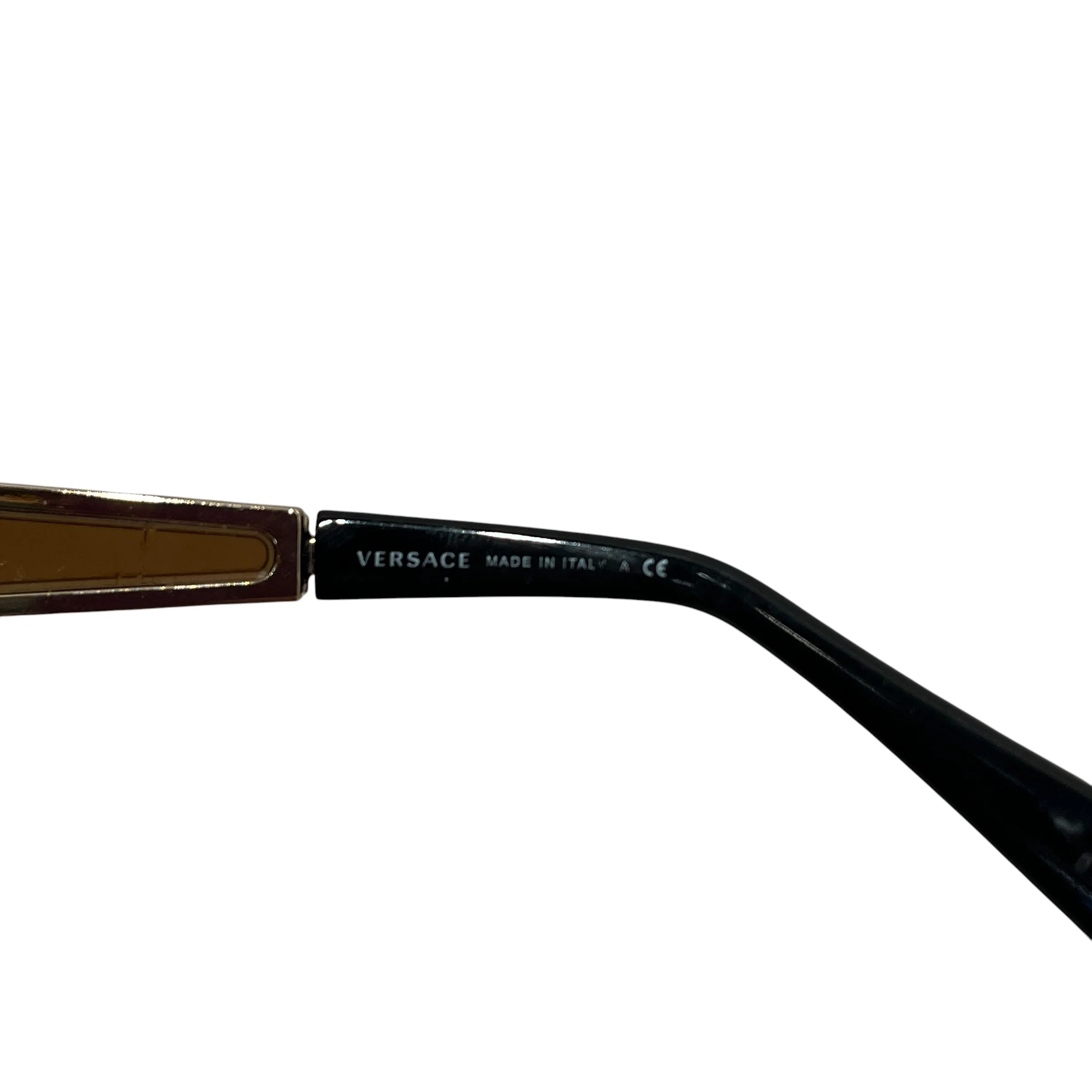 VERSACE/Sunglasses/Plastic/GLD/Oval/GOLD BALCKMOD 220 1002/73