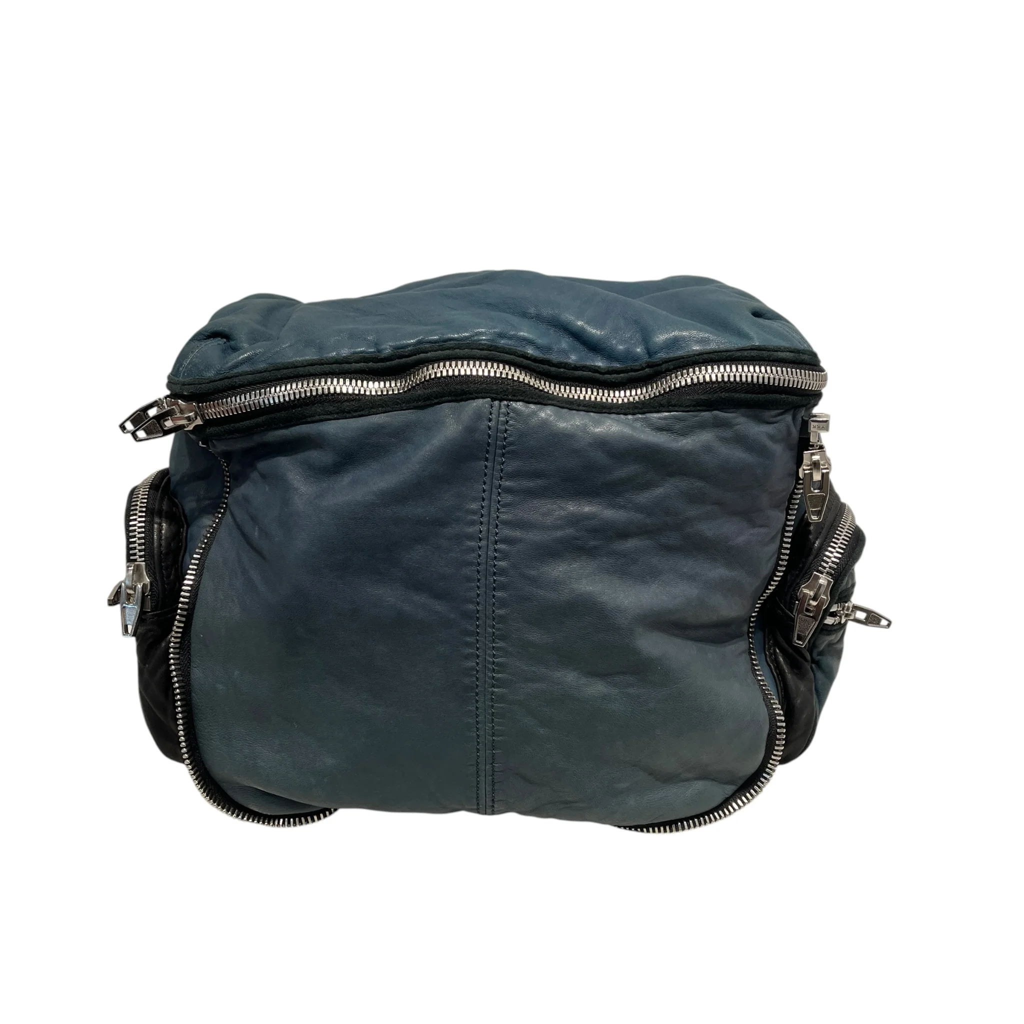 Alexander Wang/Bag/Leather/BLU/SHOULDER BAG ZIPPERS