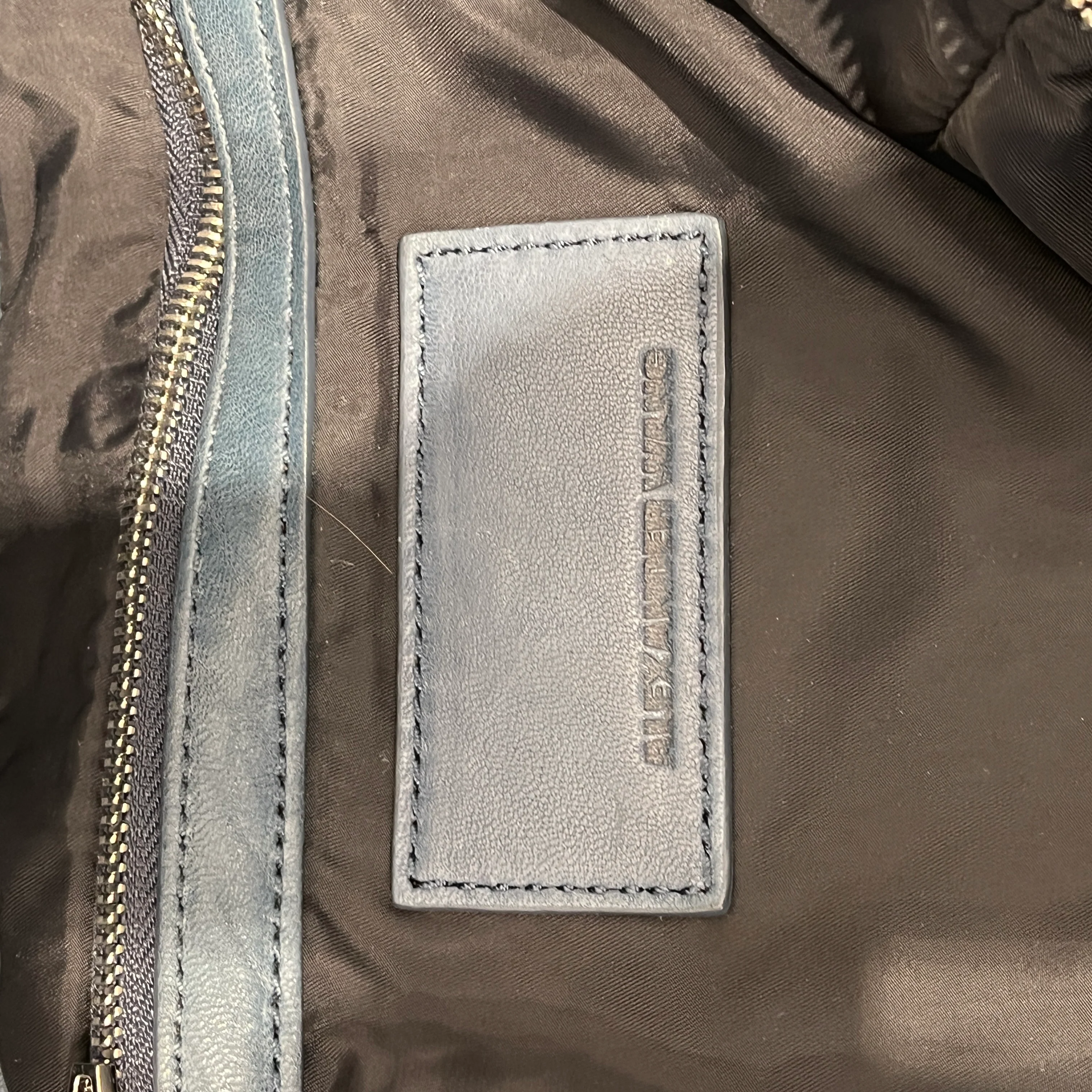 Alexander Wang/Bag/Leather/BLU/SHOULDER BAG ZIPPERS