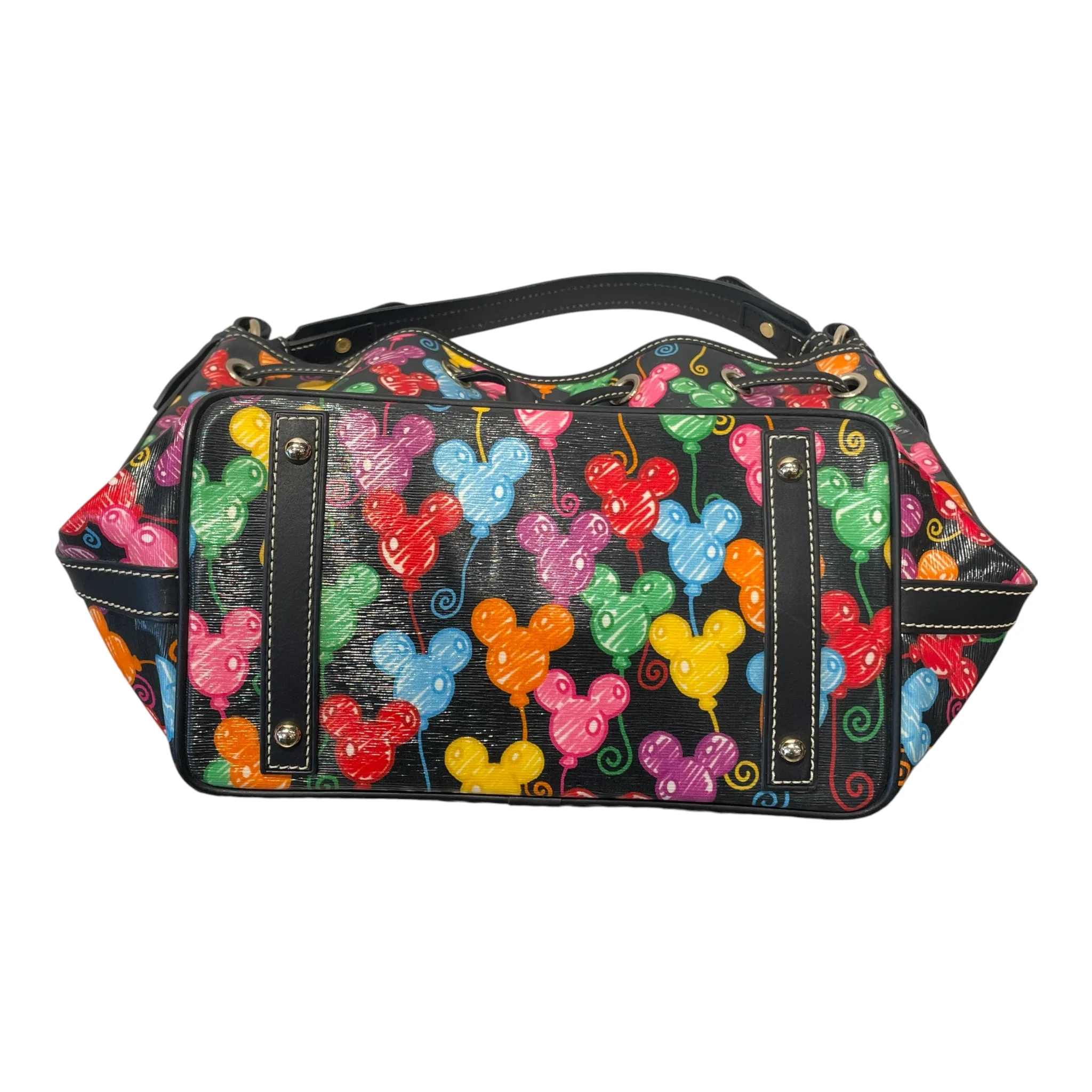Dooney & Bourke/Disney/Hand Bag/All Over Print/Leather/BLK/DISNEY BALLOON