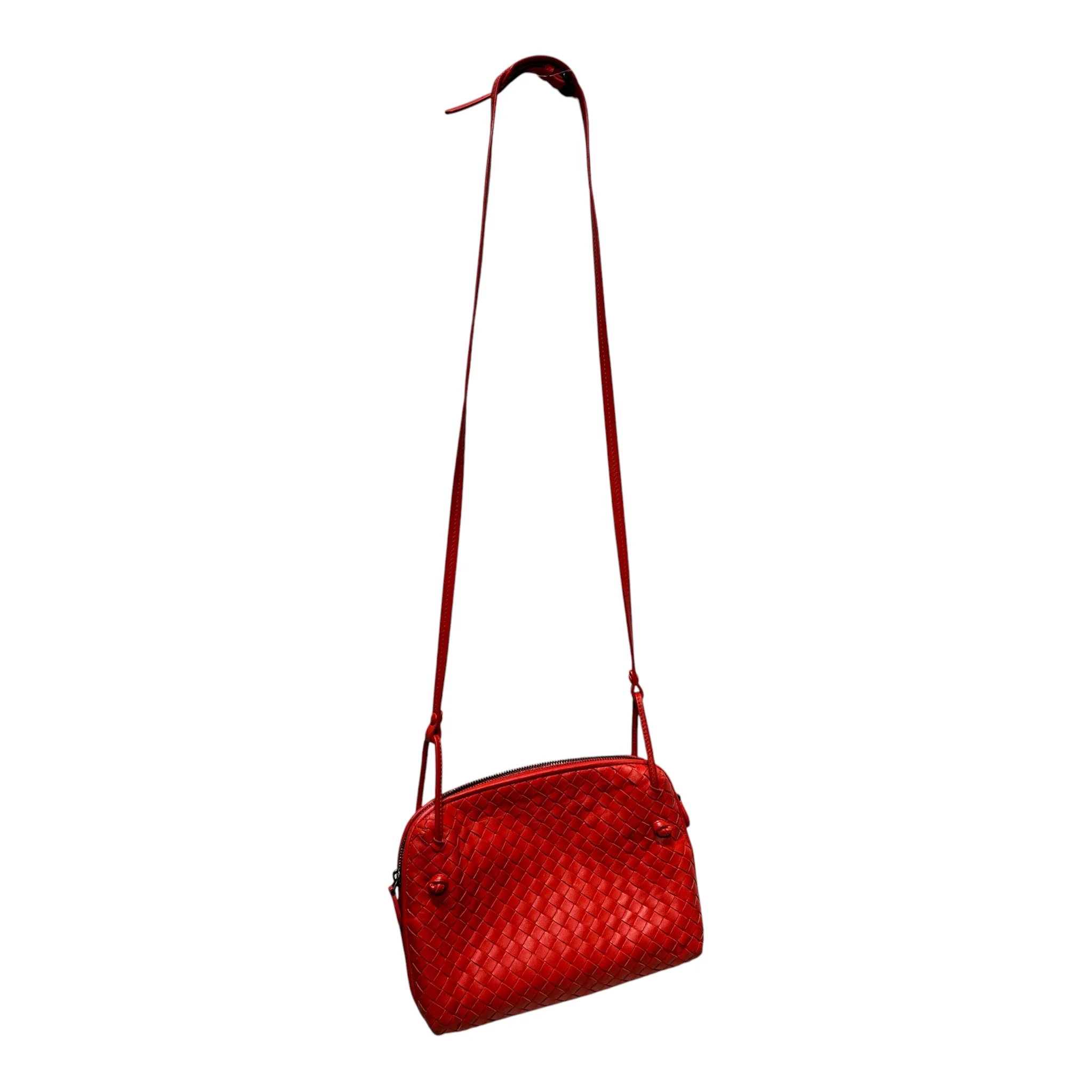 BOTTEGA VENETA/Cross Body Bag/Leather/RED/