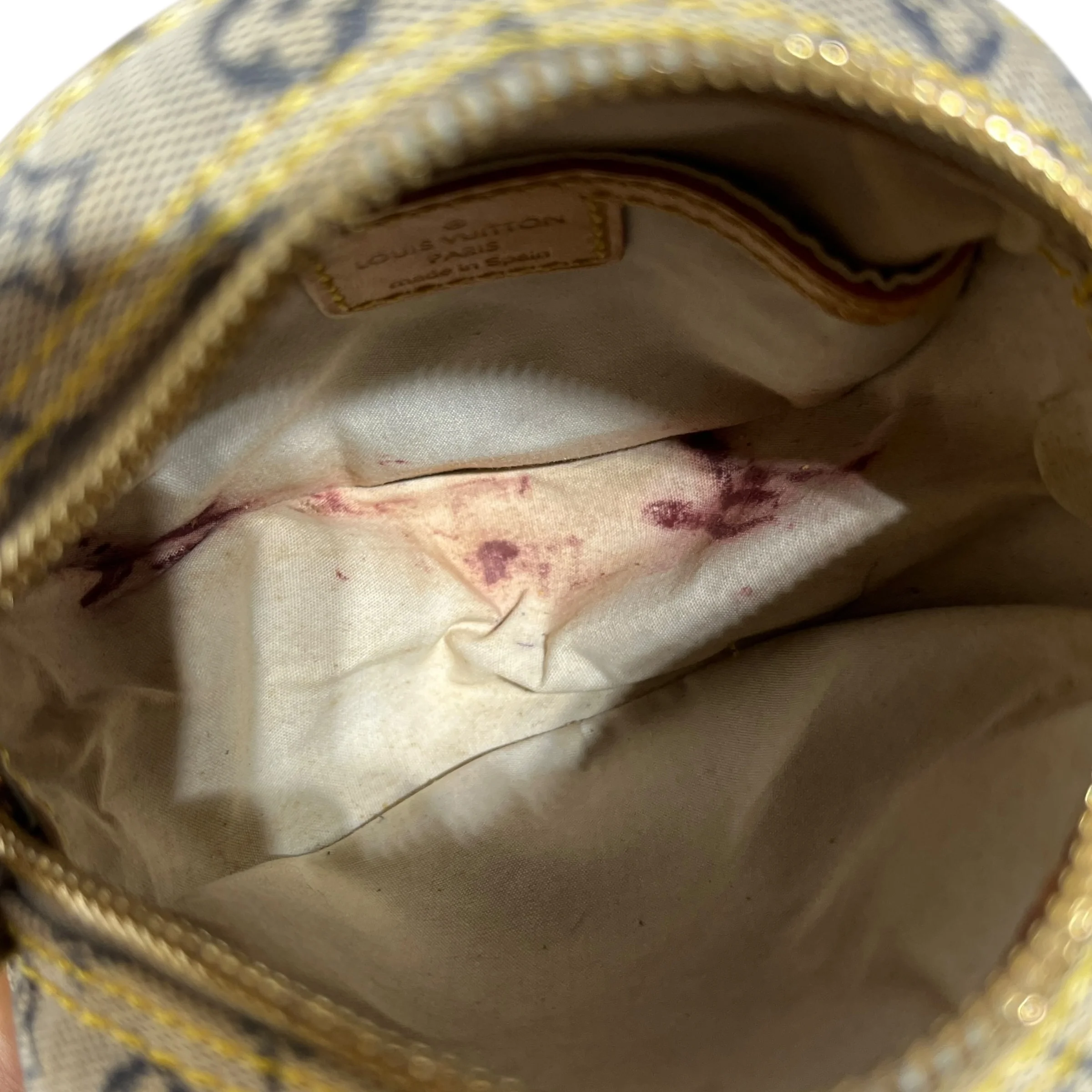 LOUIS VUITTON/Cross Body Bag/Cotton/GRY/JEANNE MINI CANVAS (JP)