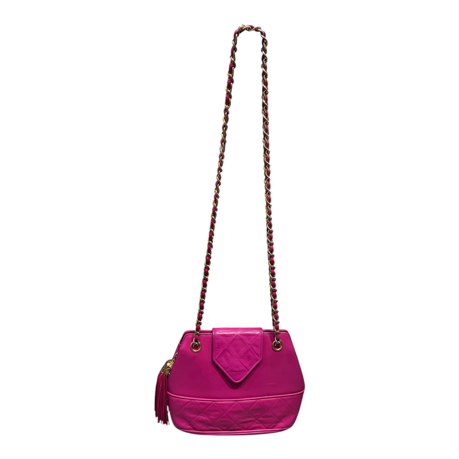 CHANEL/Bag/Leather/PNK/TASSLE KEYCHAIN