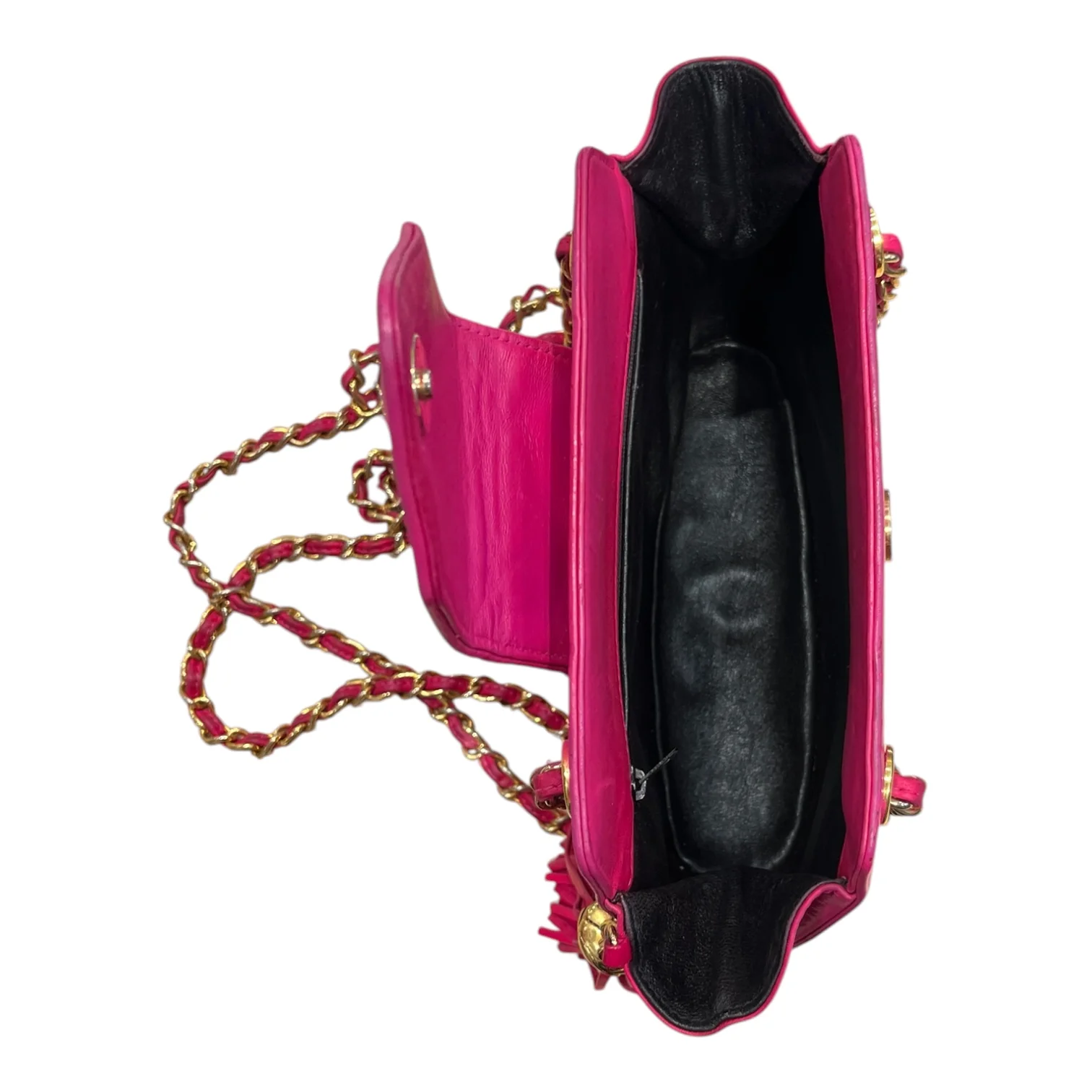 CHANEL/Bag/Leather/PNK/TASSLE KEYCHAIN