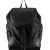 Christian Louboutin/Backpack/Leather/BLK/BLK CALFSKIN SPIKE BACPACK