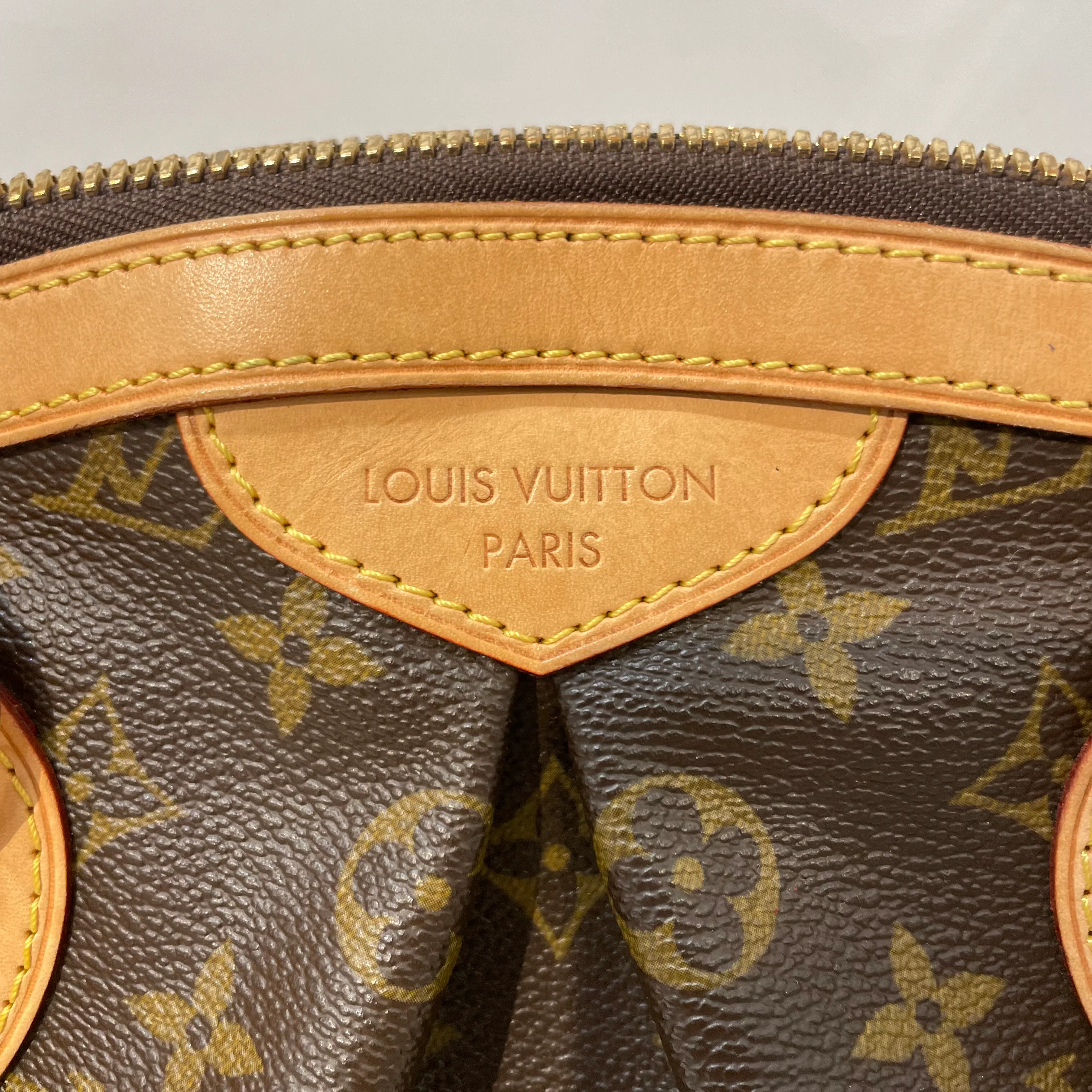 LOUIS VUITTON/Hand Bag/Monogram/Leather/BRW/Tivoli Cloth