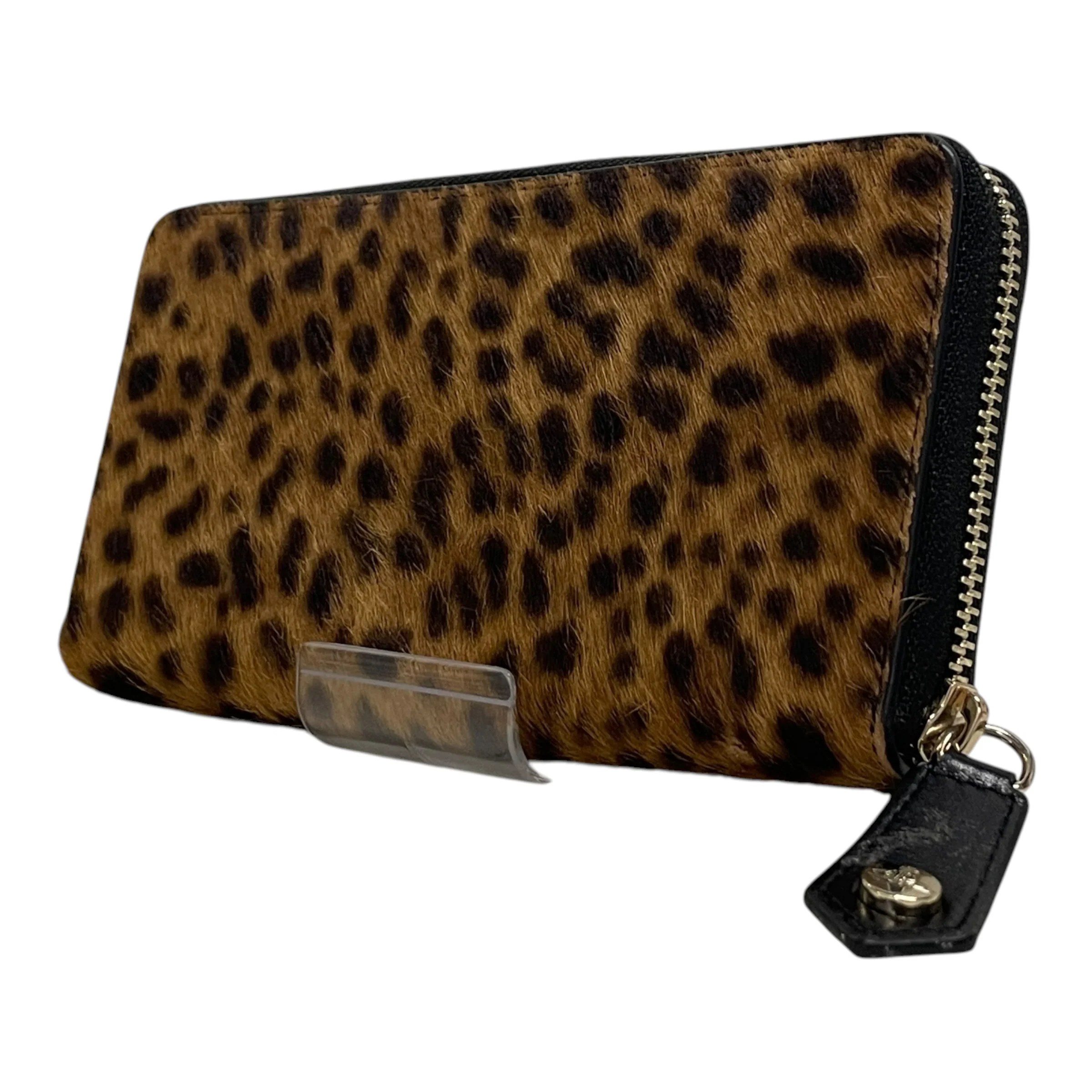Vivienne Westwood/Clutch Bag/Animal Pattern/Leather/BLK/GLD FRONT LOGO