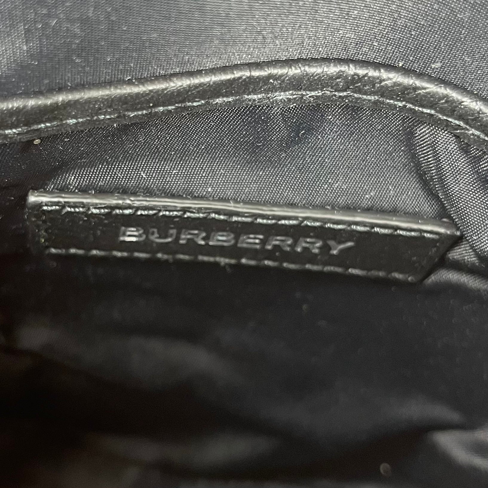 BURBERRY LONDON/Cross Body Bag/Leather/BLK/
