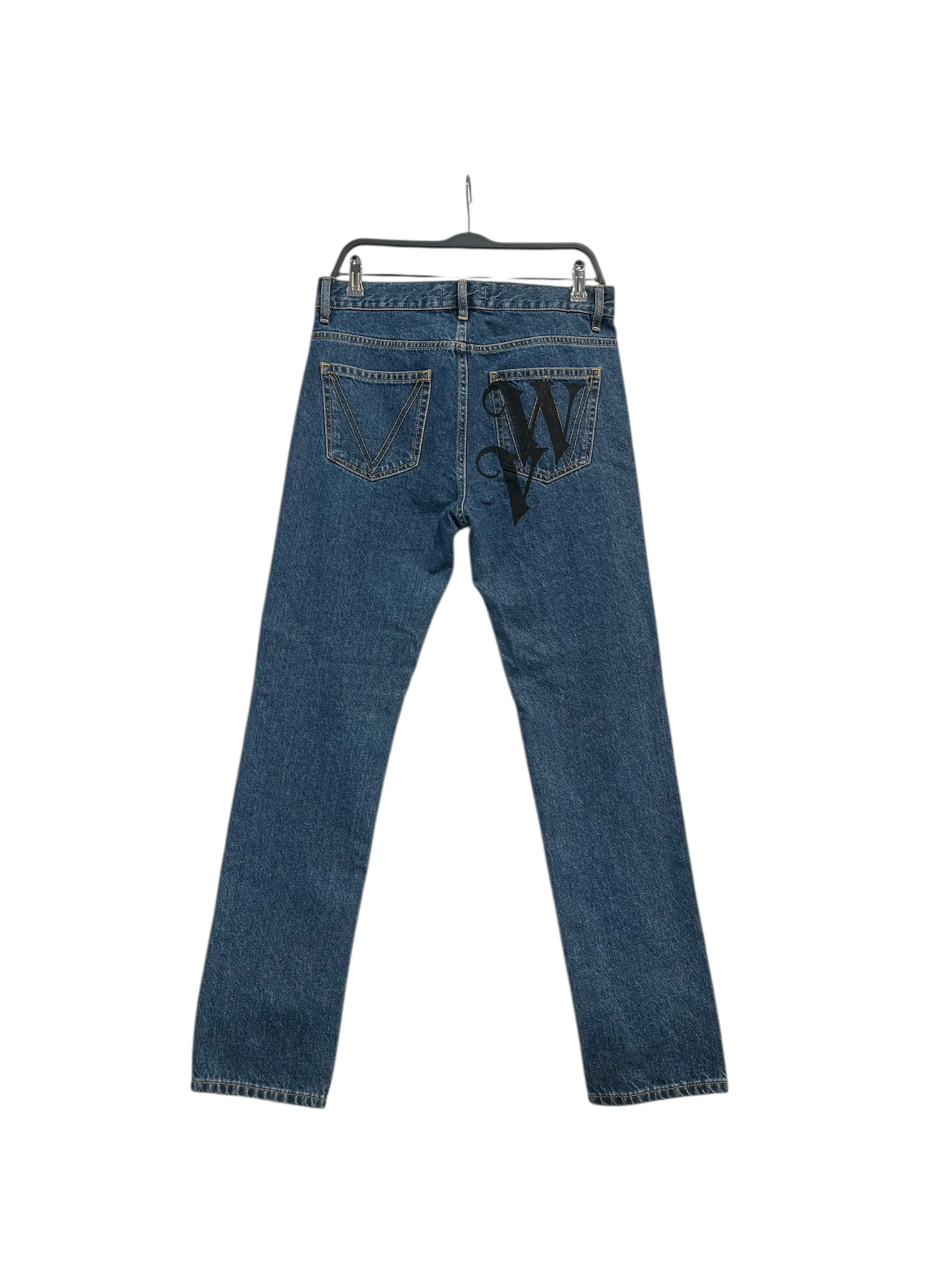 Vivienne Westwood/Pants/30/Cotton/IDG/VW PRINTED TAPERED DENIM
