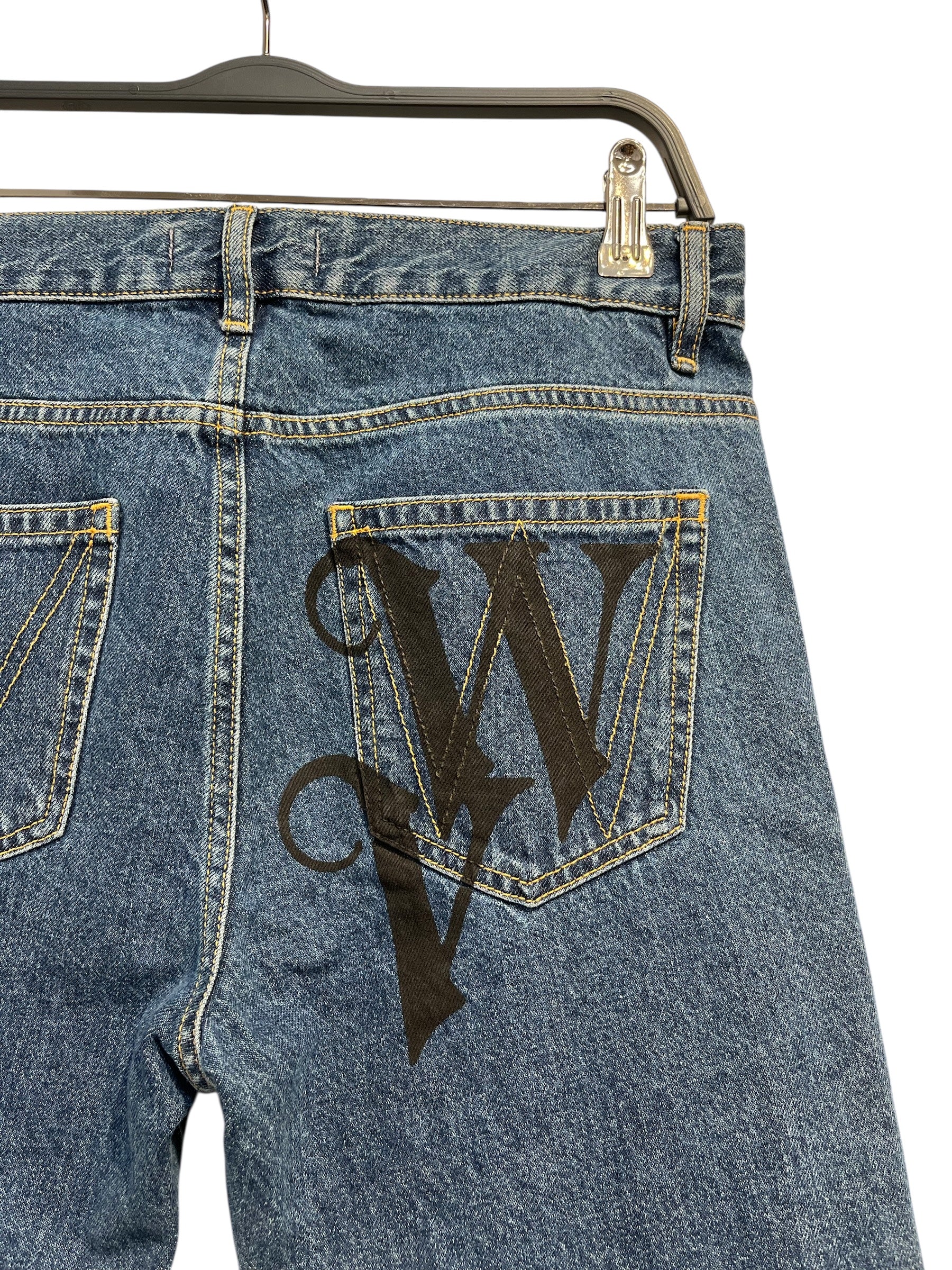 Vivienne Westwood/Pants/30/Cotton/IDG/VW PRINTED TAPERED DENIM