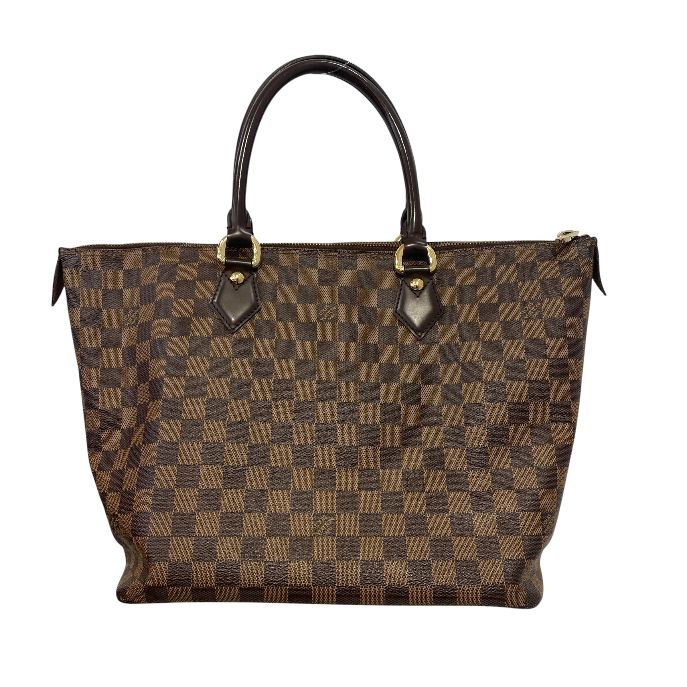 LOUIS VUITTON/Hand Bag/Border/Leather/BRW/Damier Ebene