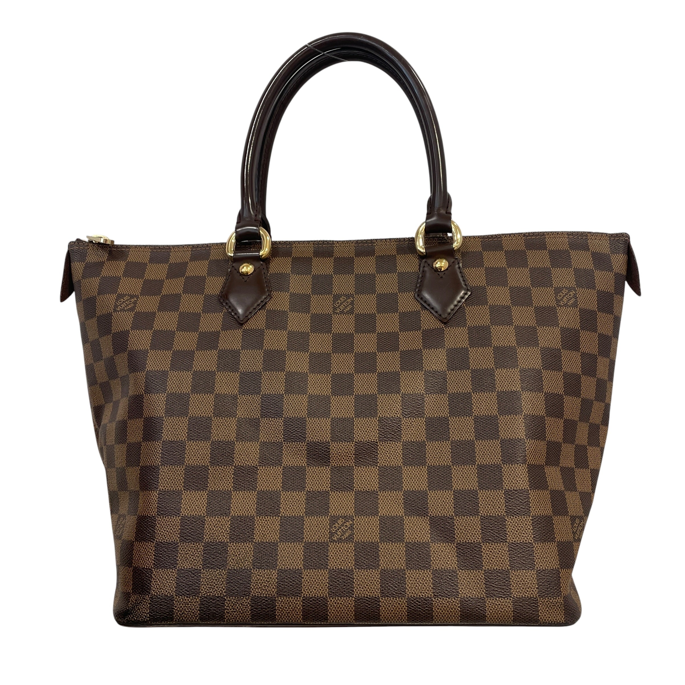 LOUIS VUITTON/Hand Bag/Border/Leather/BRW/Damier Ebene