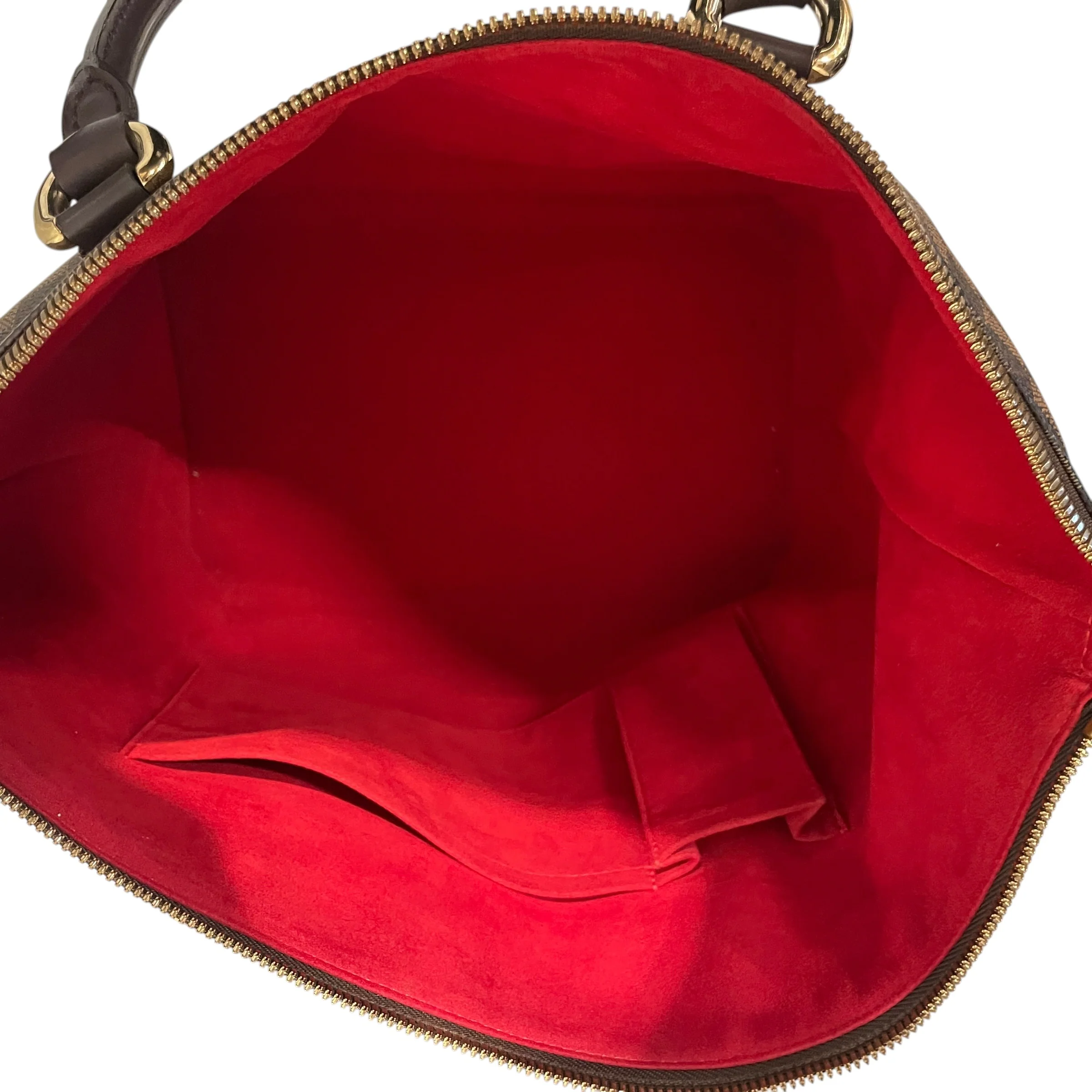 LOUIS VUITTON/Hand Bag/Border/Leather/BRW/Damier Ebene