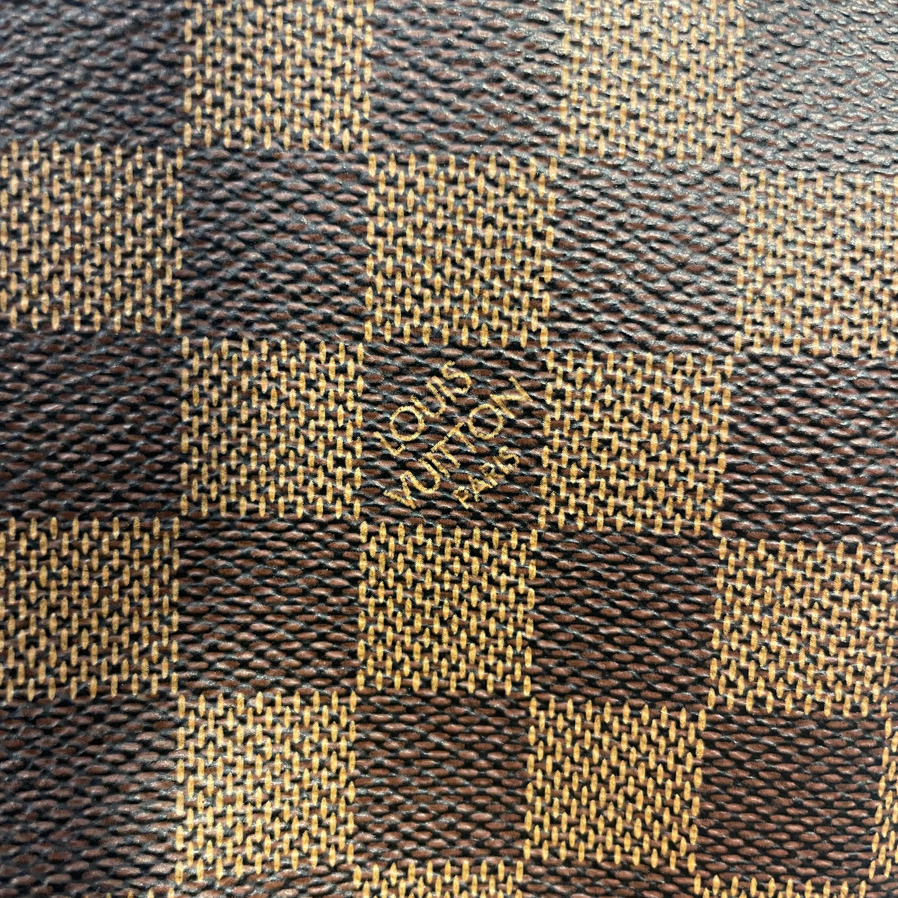 LOUIS VUITTON/Hand Bag/Border/Leather/BRW/Damier Ebene