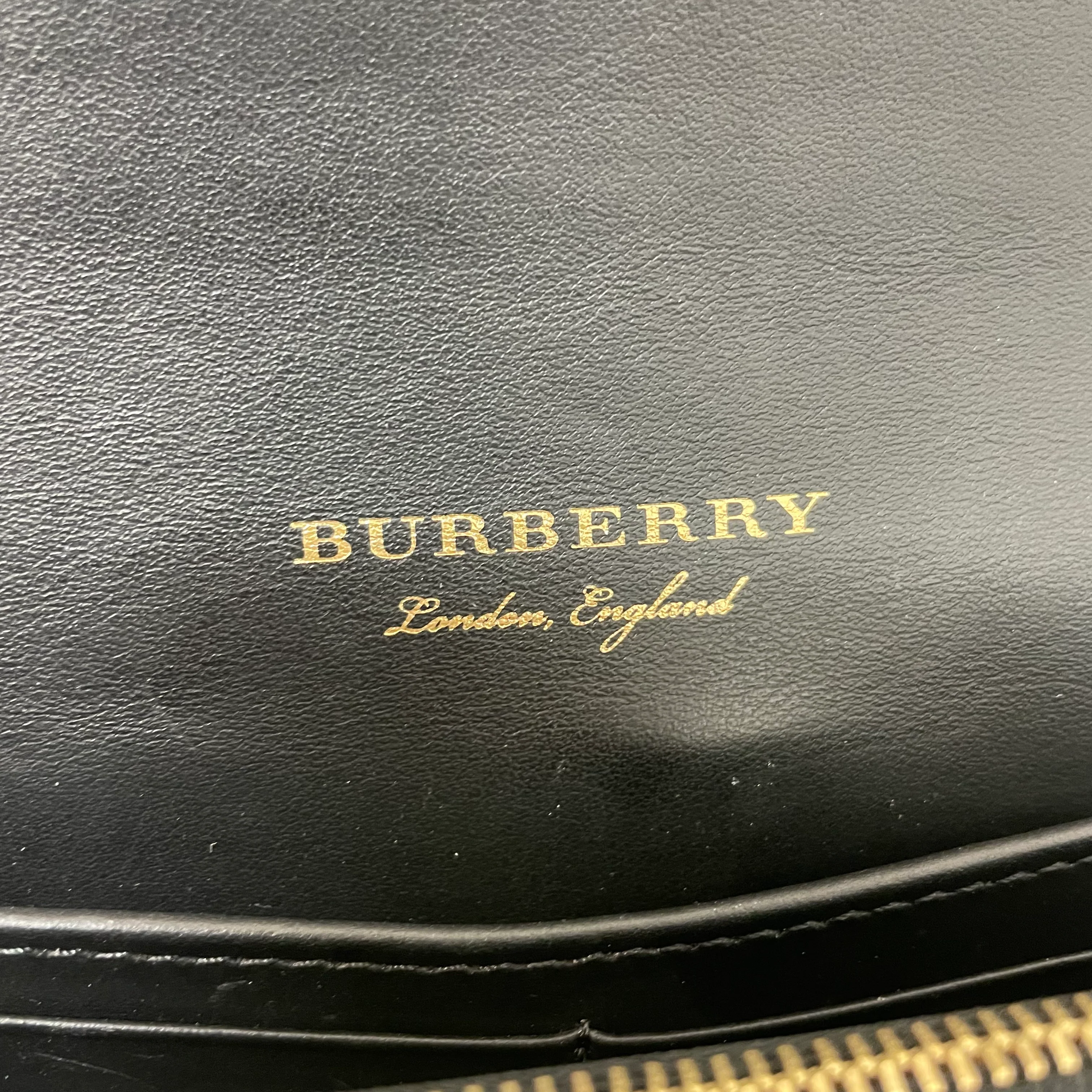 BURBERRY LONDON/Cross Body Bag/Plaid/Leather/MLT/Burberry Buckle House Check