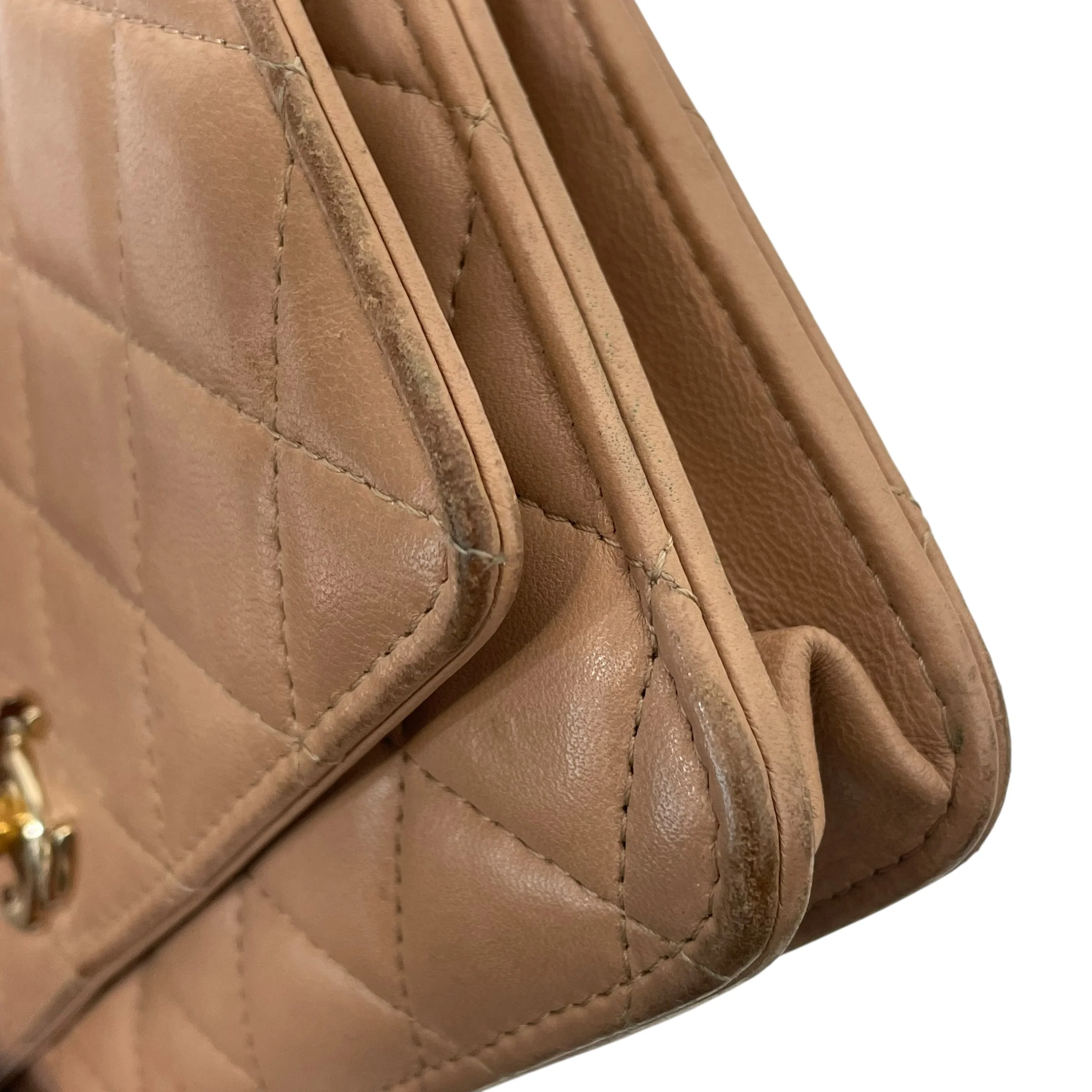 CHANEL/Cross Body Bag/Lambskin/BEG/Trendy CC Quilted