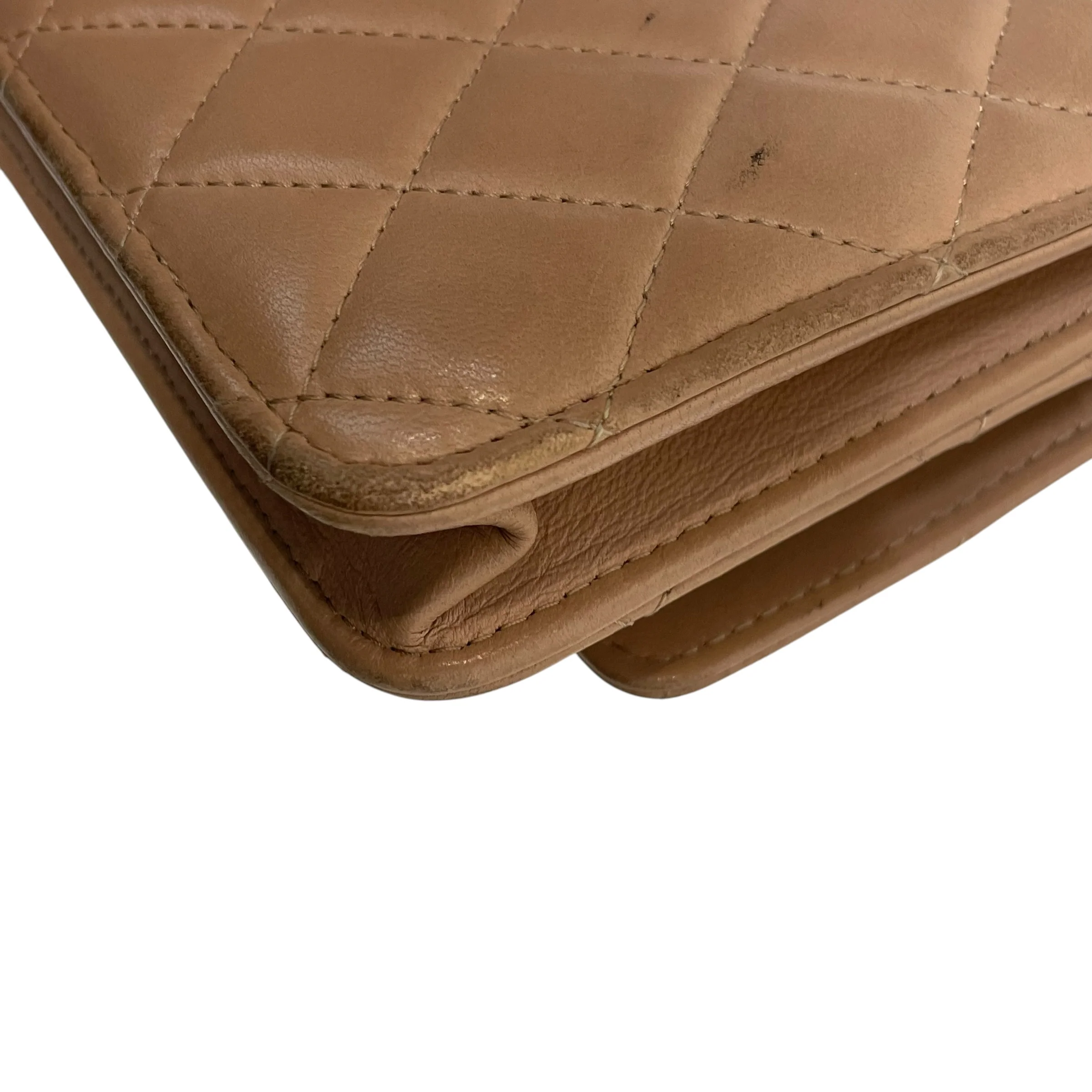CHANEL/Cross Body Bag/Lambskin/BEG/Trendy CC Quilted