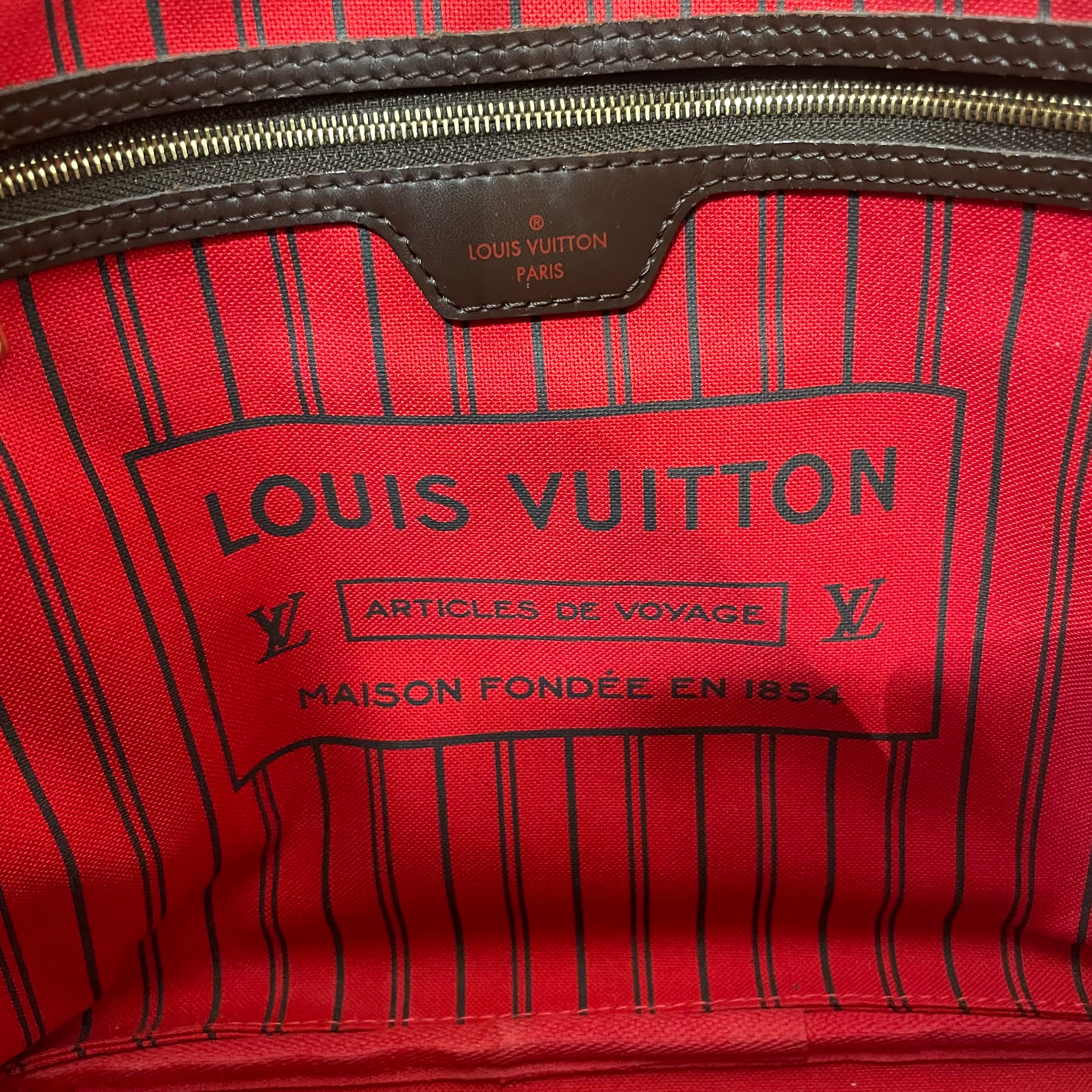LOUIS VUITTON/Tote Bag/Monogram/Leather/BRW/Damier Ebene MM