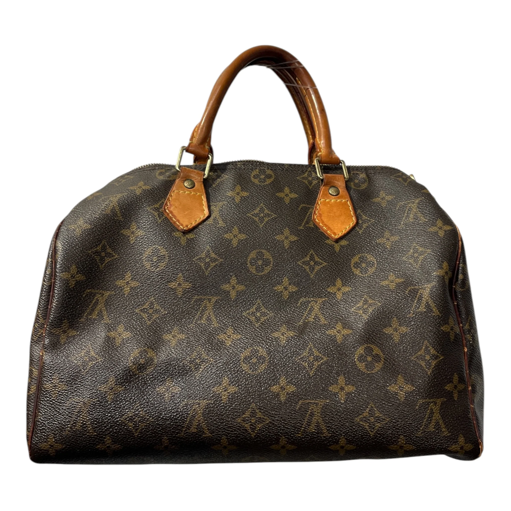 LOUIS VUITTON/Hand Bag/Monogram/Leather/BRW/SPEEDY 30