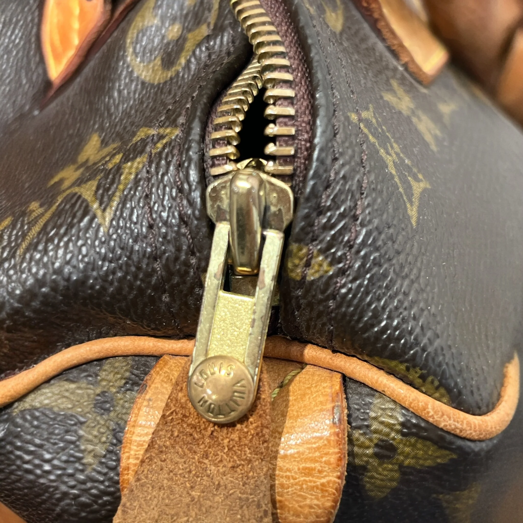 LOUIS VUITTON/Hand Bag/Monogram/Leather/BRW/SPEEDY 30