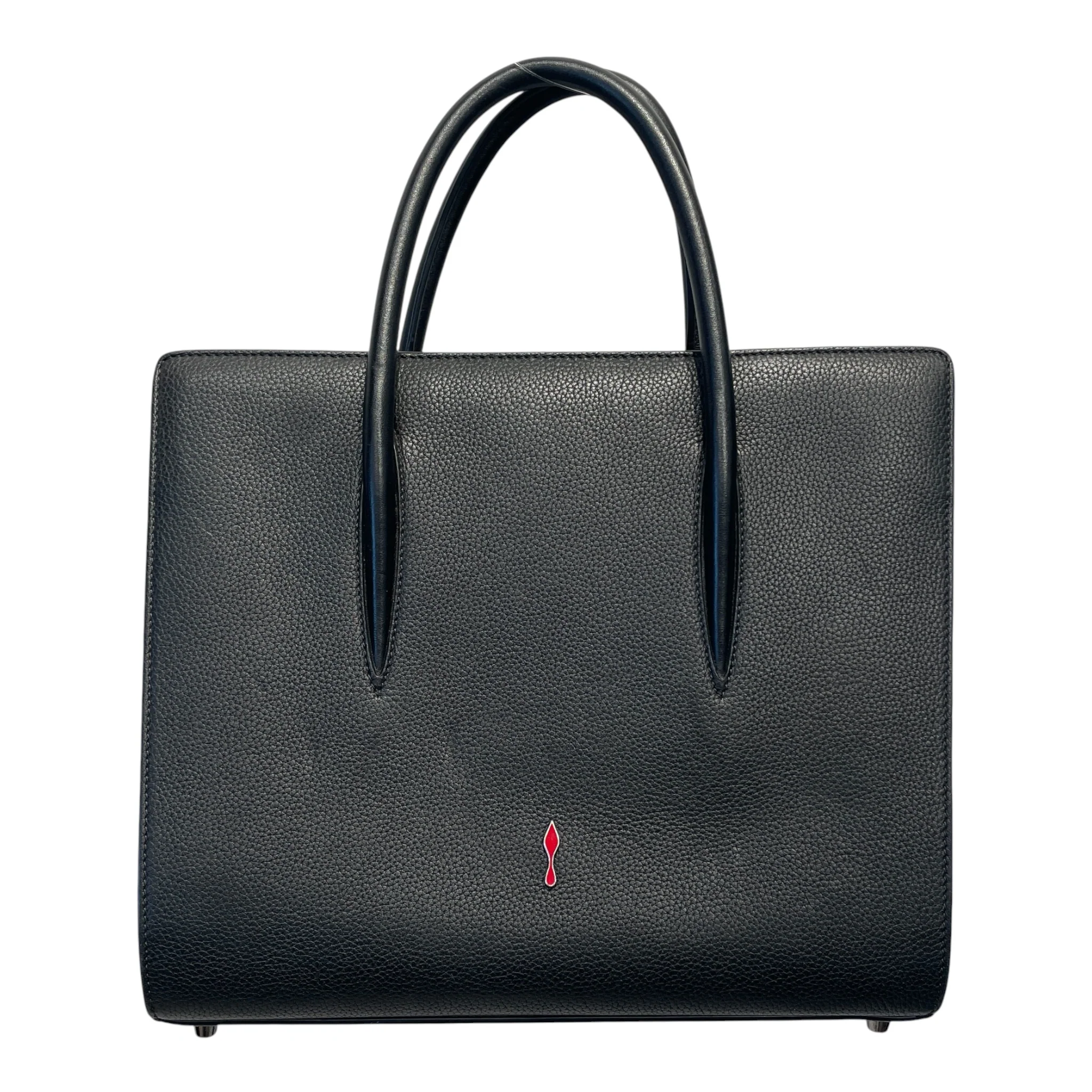 Christian Louboutin/Bag/Leather/BLK/STUDDED PALOMA TOP HANDLE