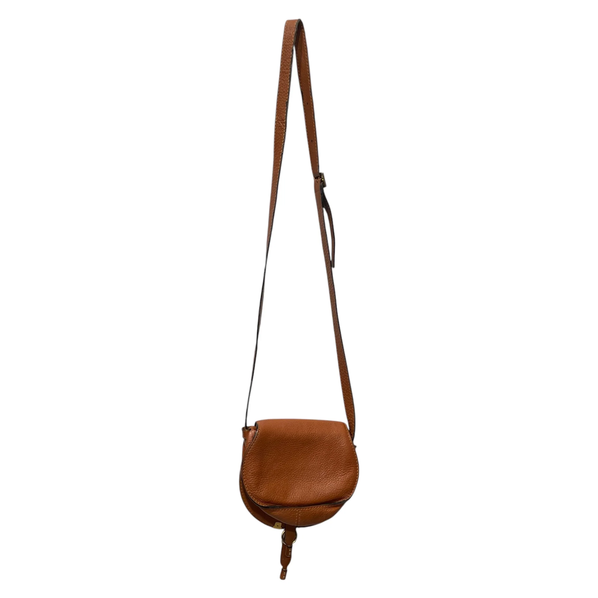 Chloe/Cross Body Bag/Leather/BRW/SMALL MARCIE SADDLE BAG